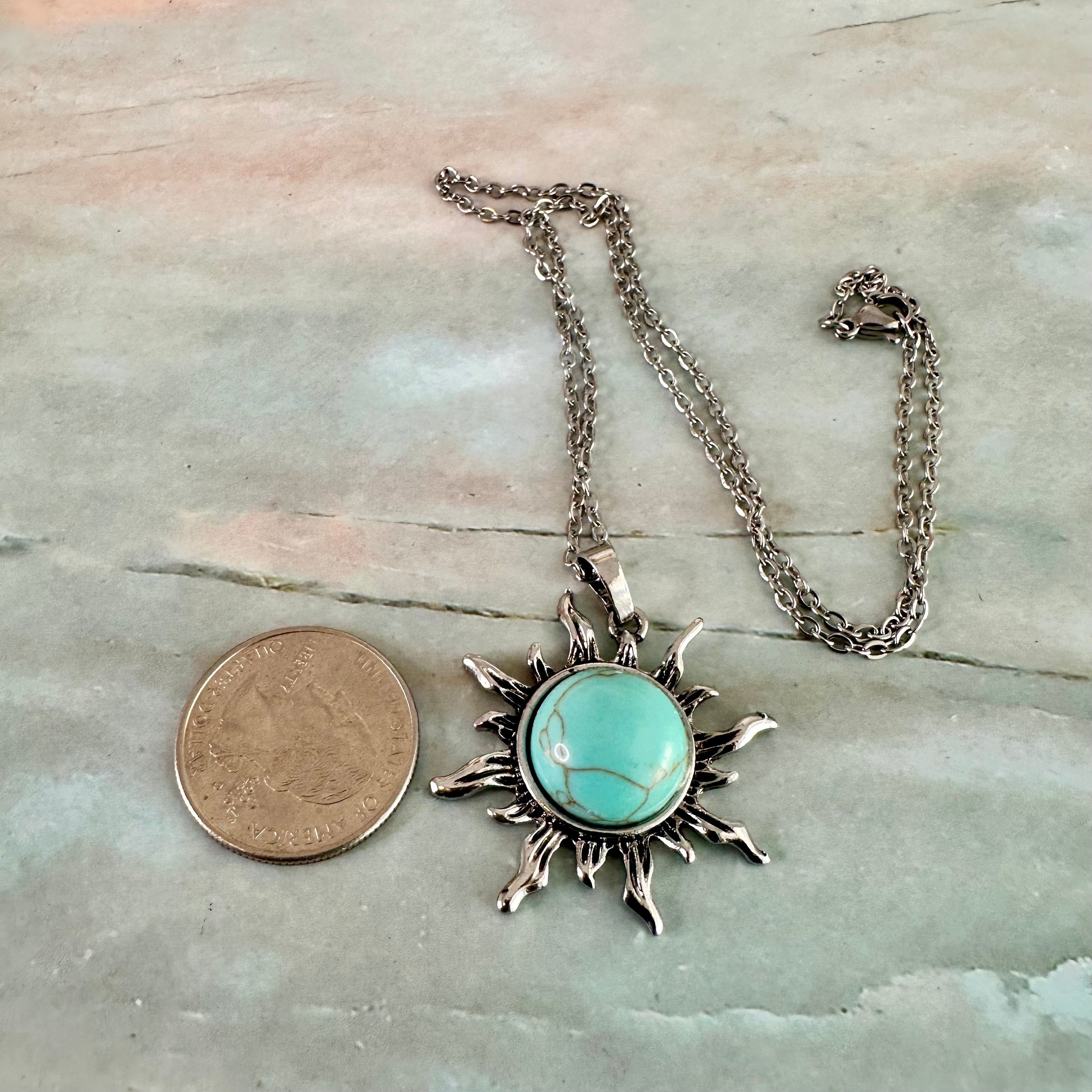Sunburst Stone Necklace