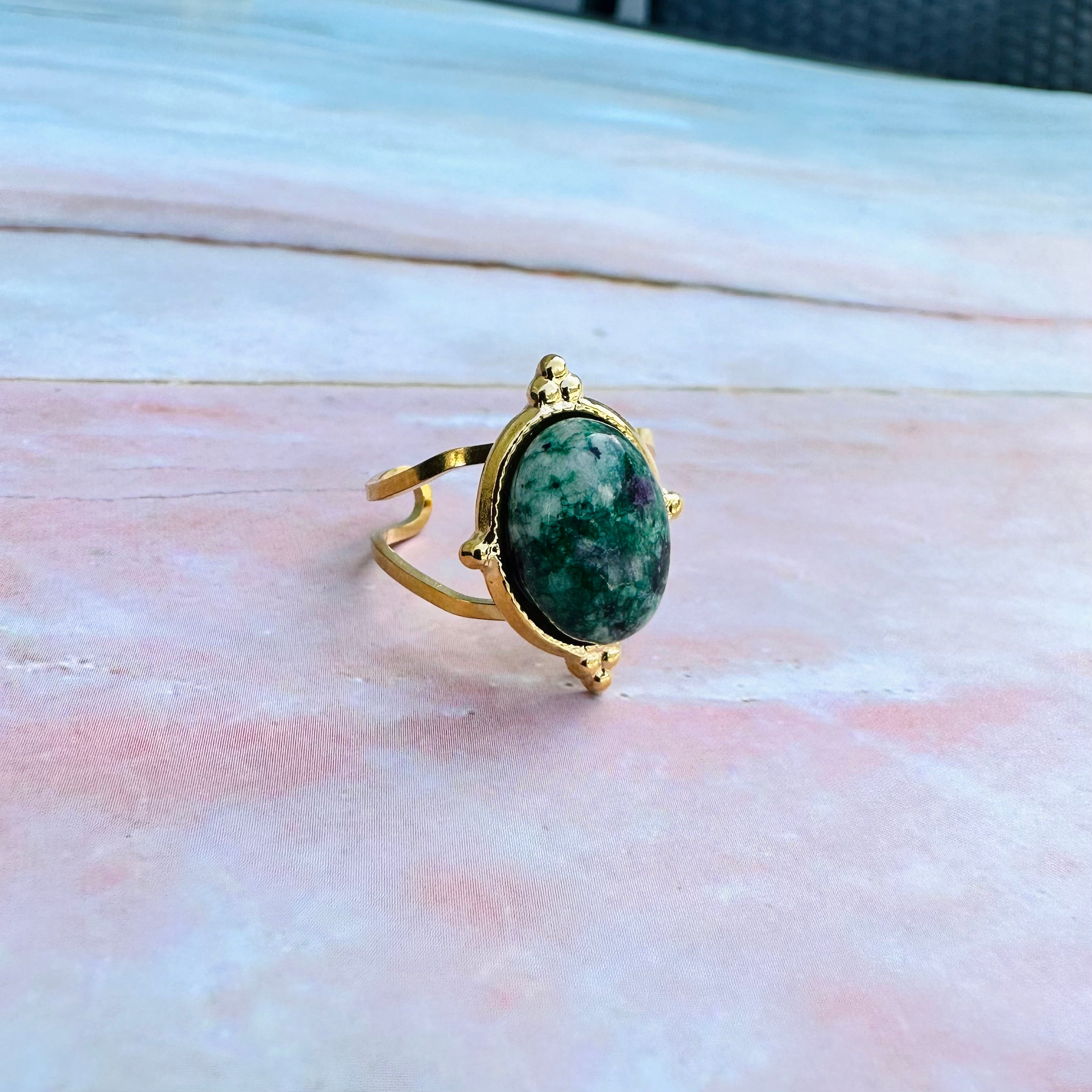 Ruby Zoisite Ring