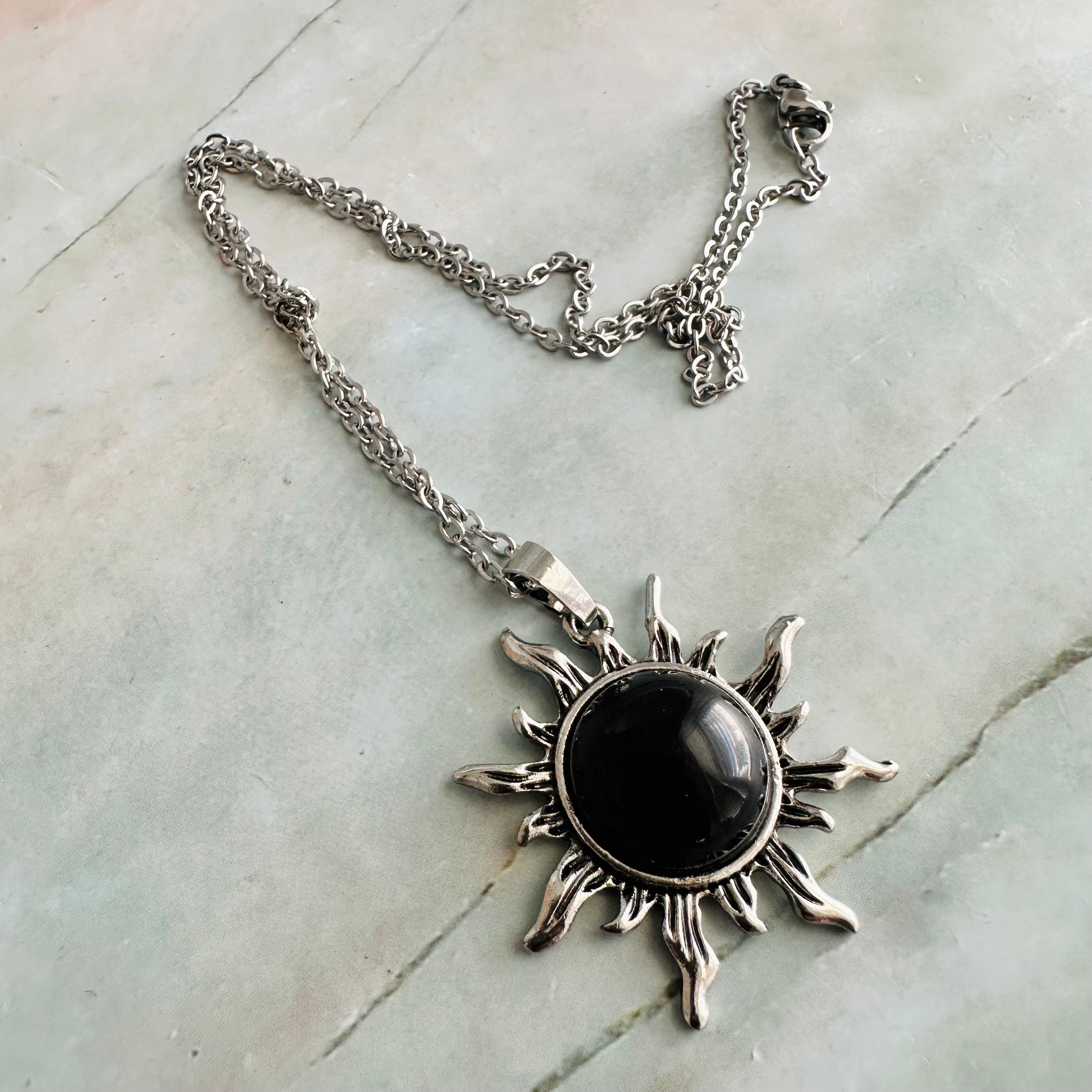 Sunburst Stone Necklace