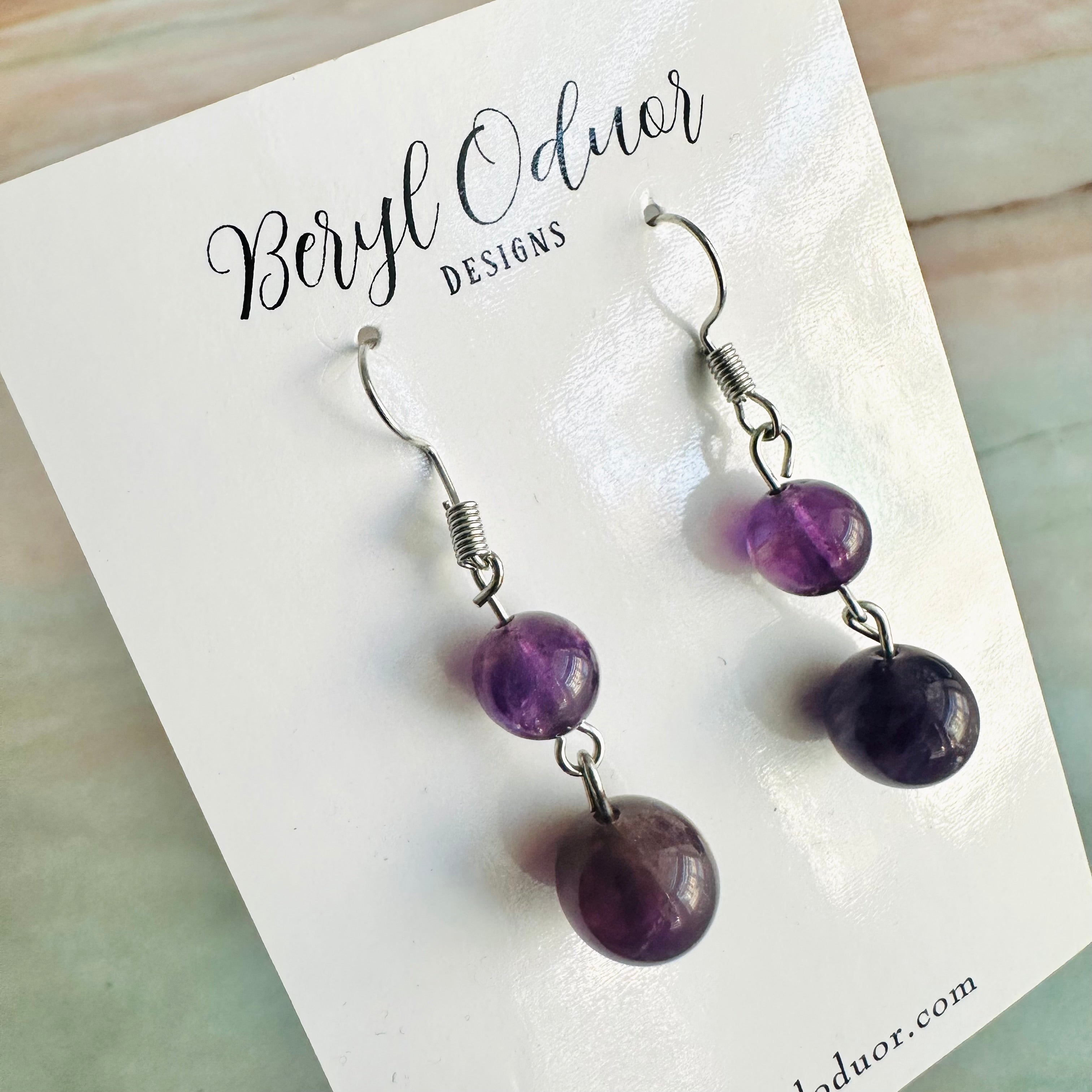 Amethyst Cascade Earrings