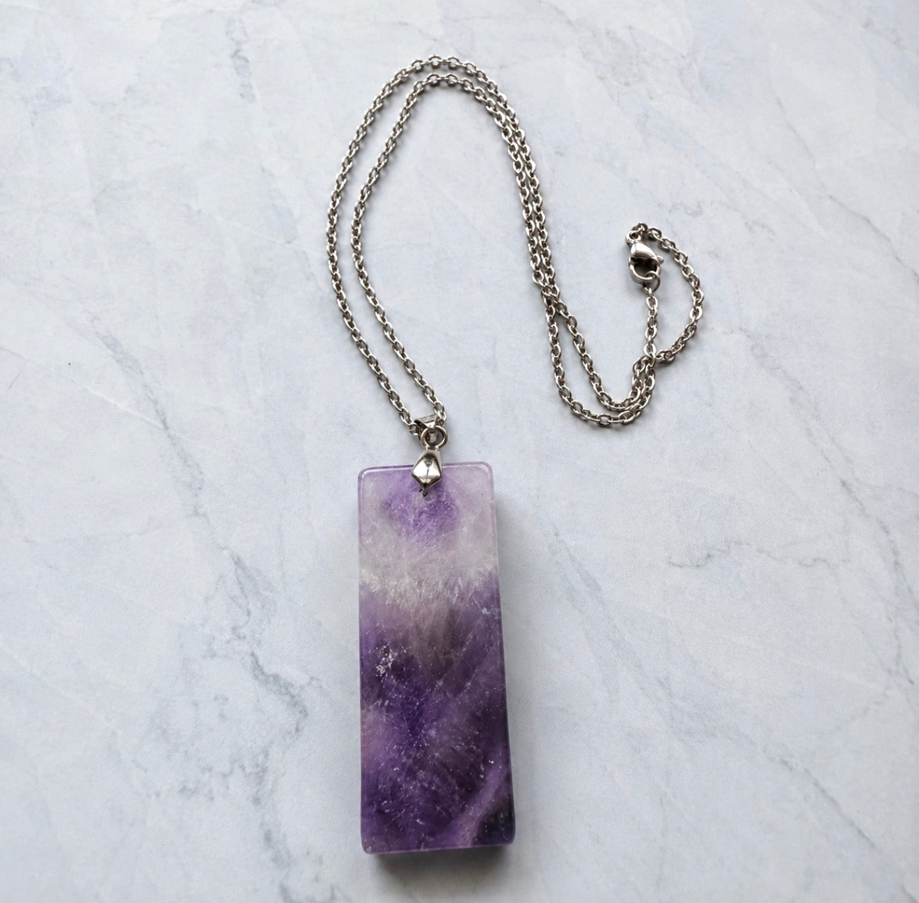 Amethyst Column Necklace