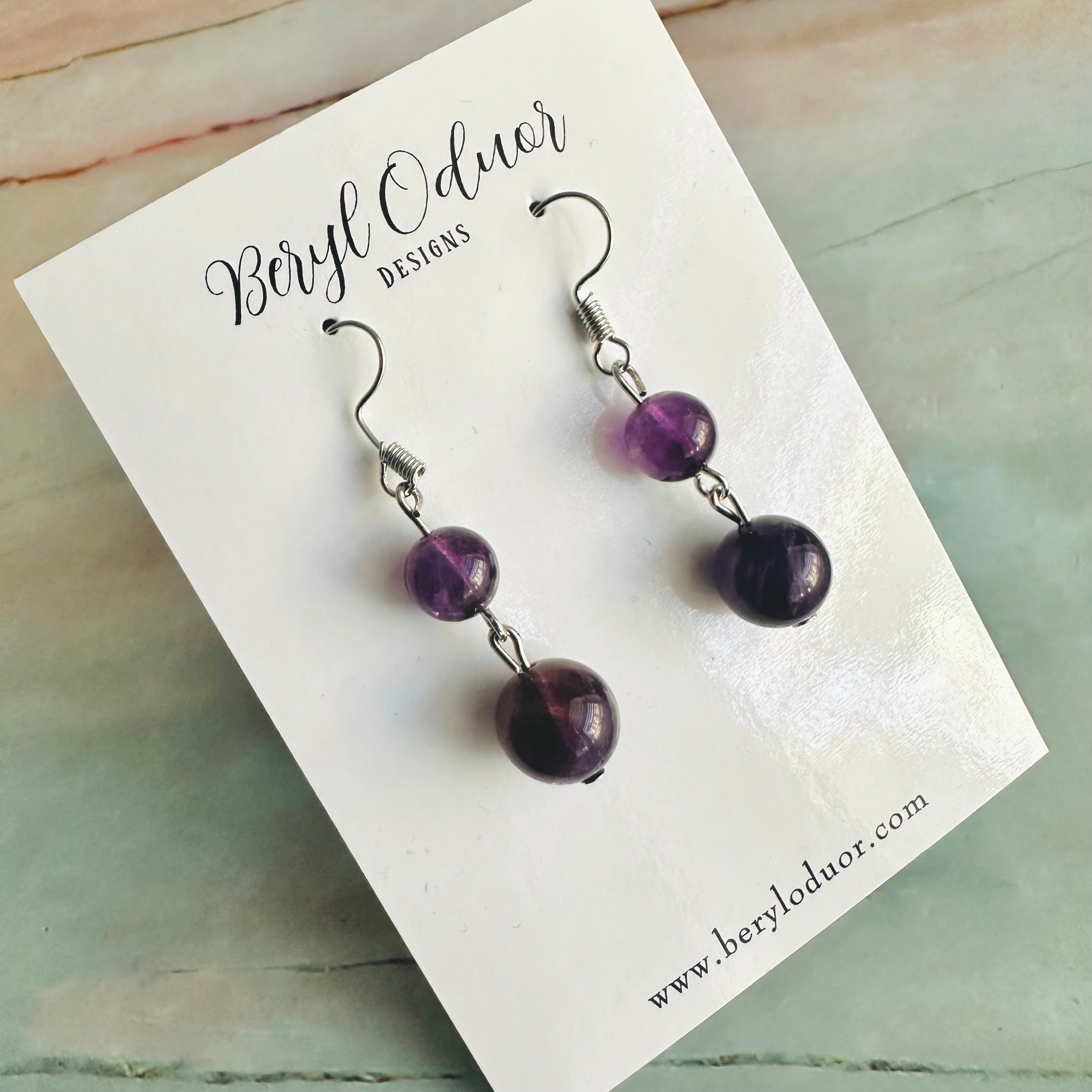 Amethyst Cascade Earrings