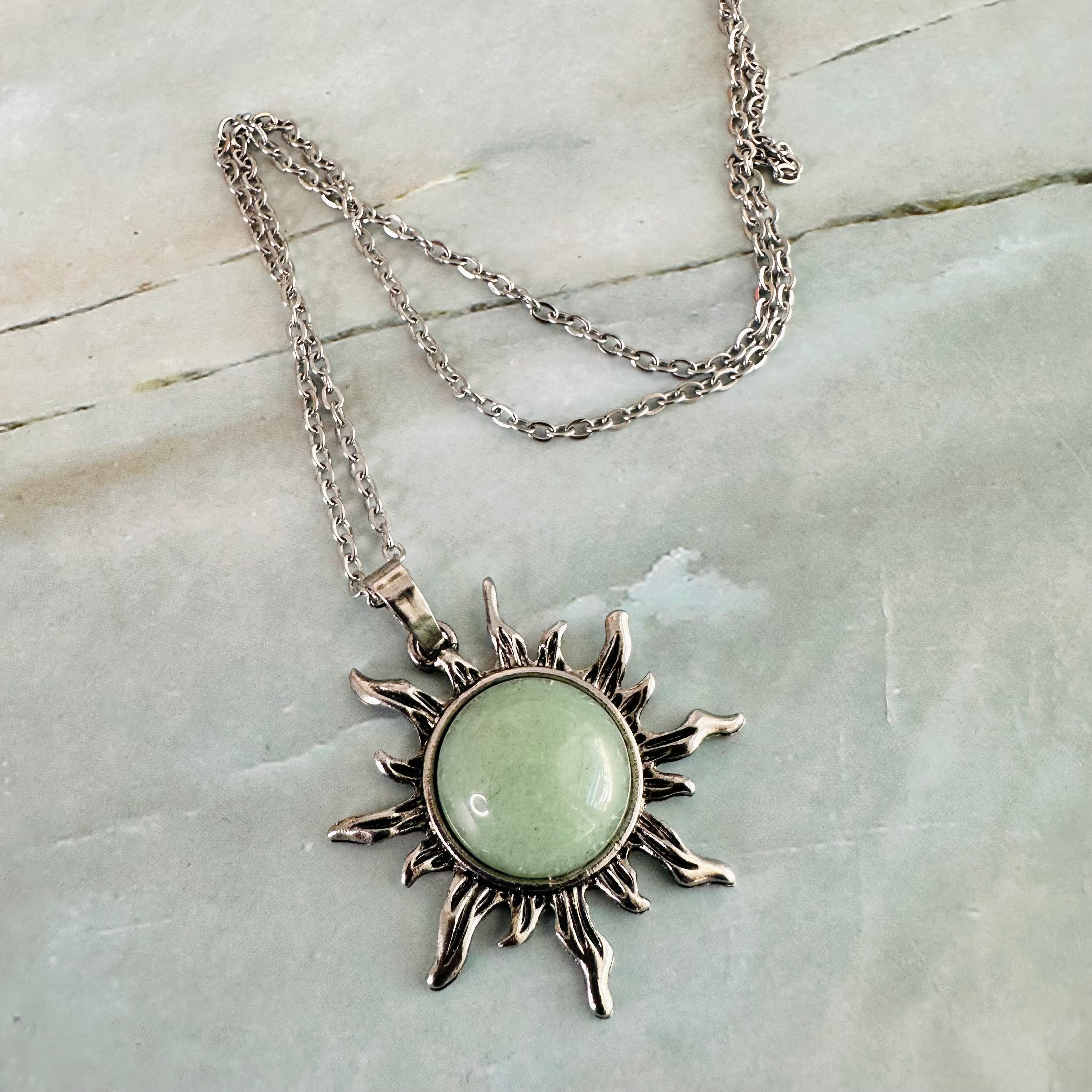 Sunburst Stone Necklace