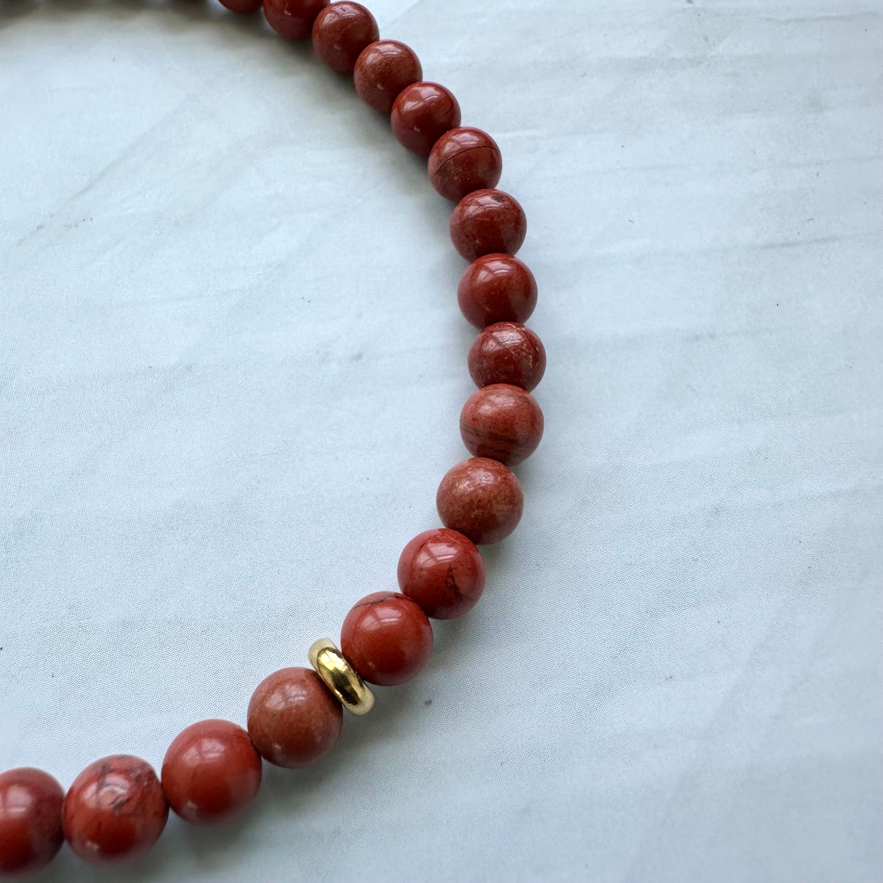 Red Jasper Anklet