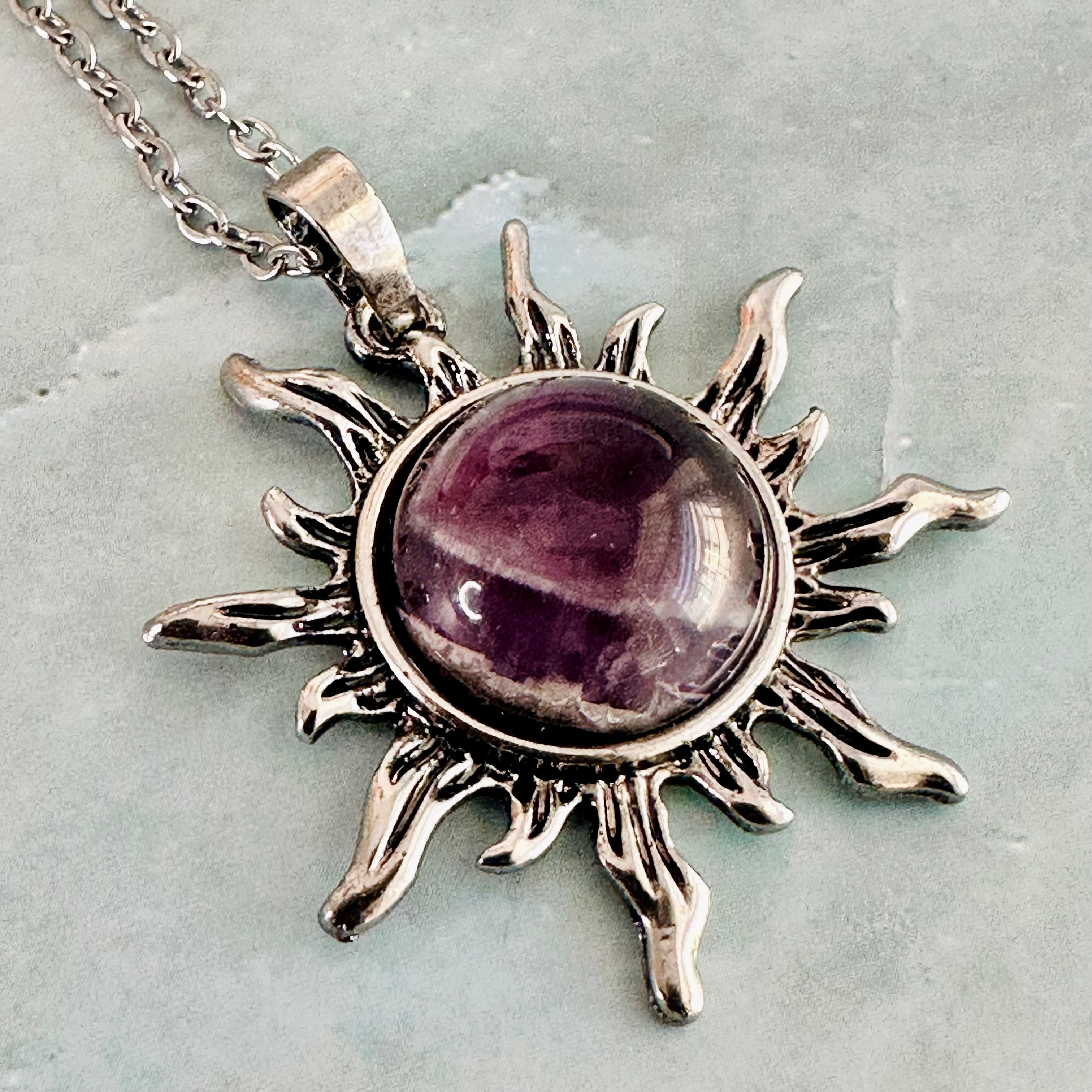 Sunburst Stone Necklace