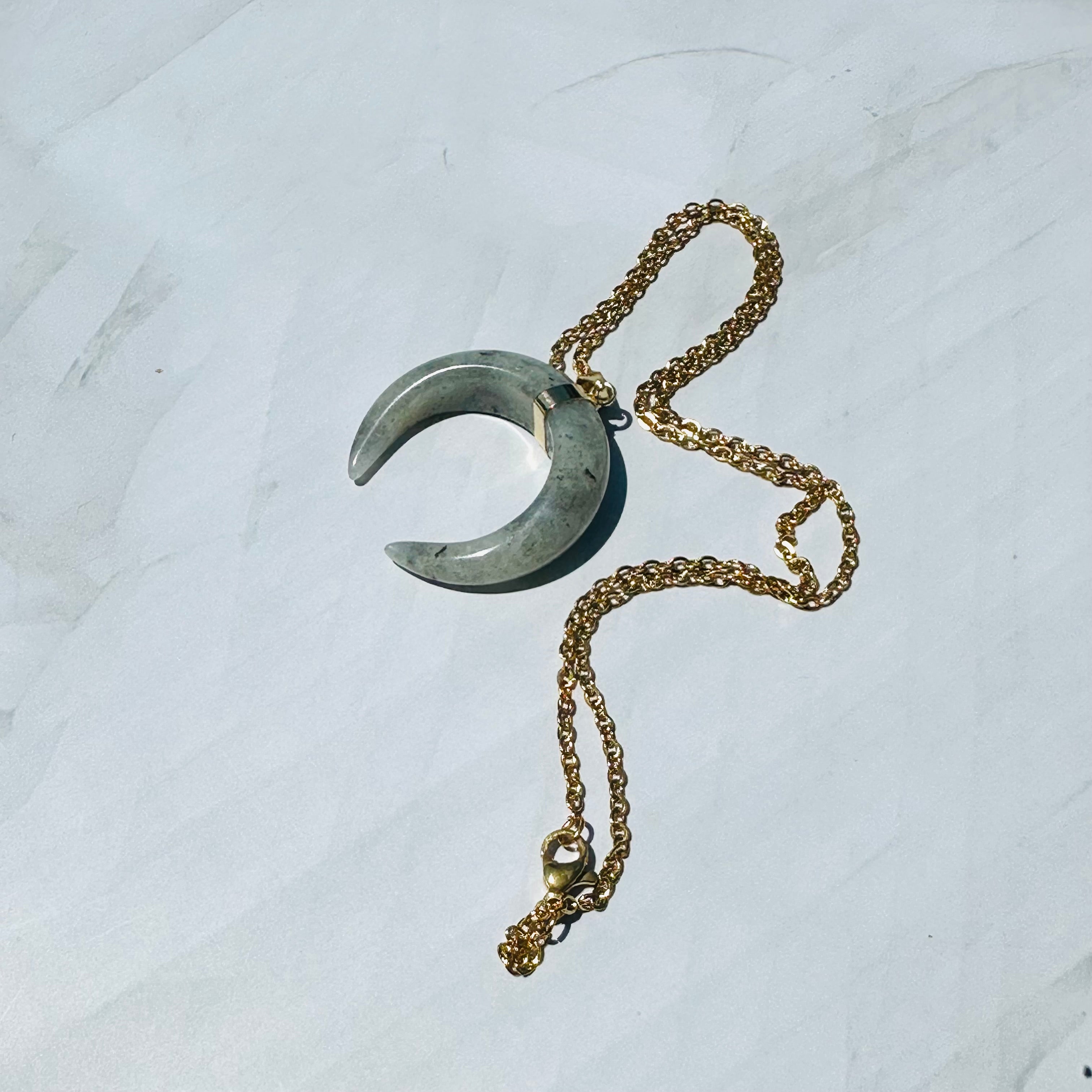 Crescent Labradorite Necklace