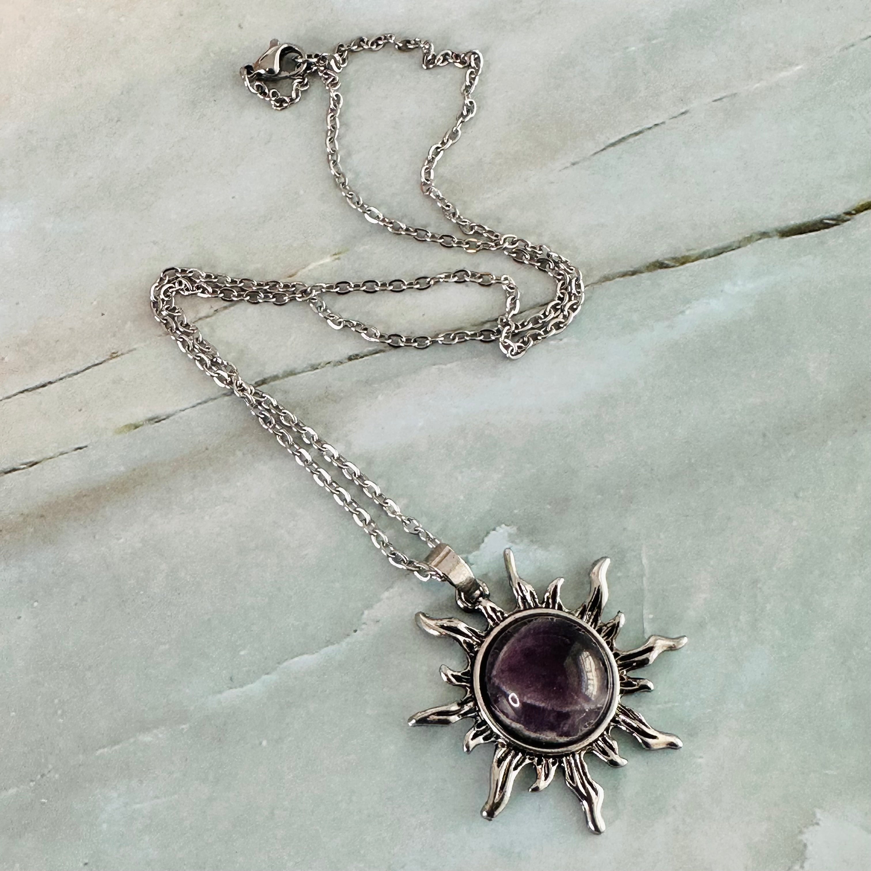 Sunburst Stone Necklace