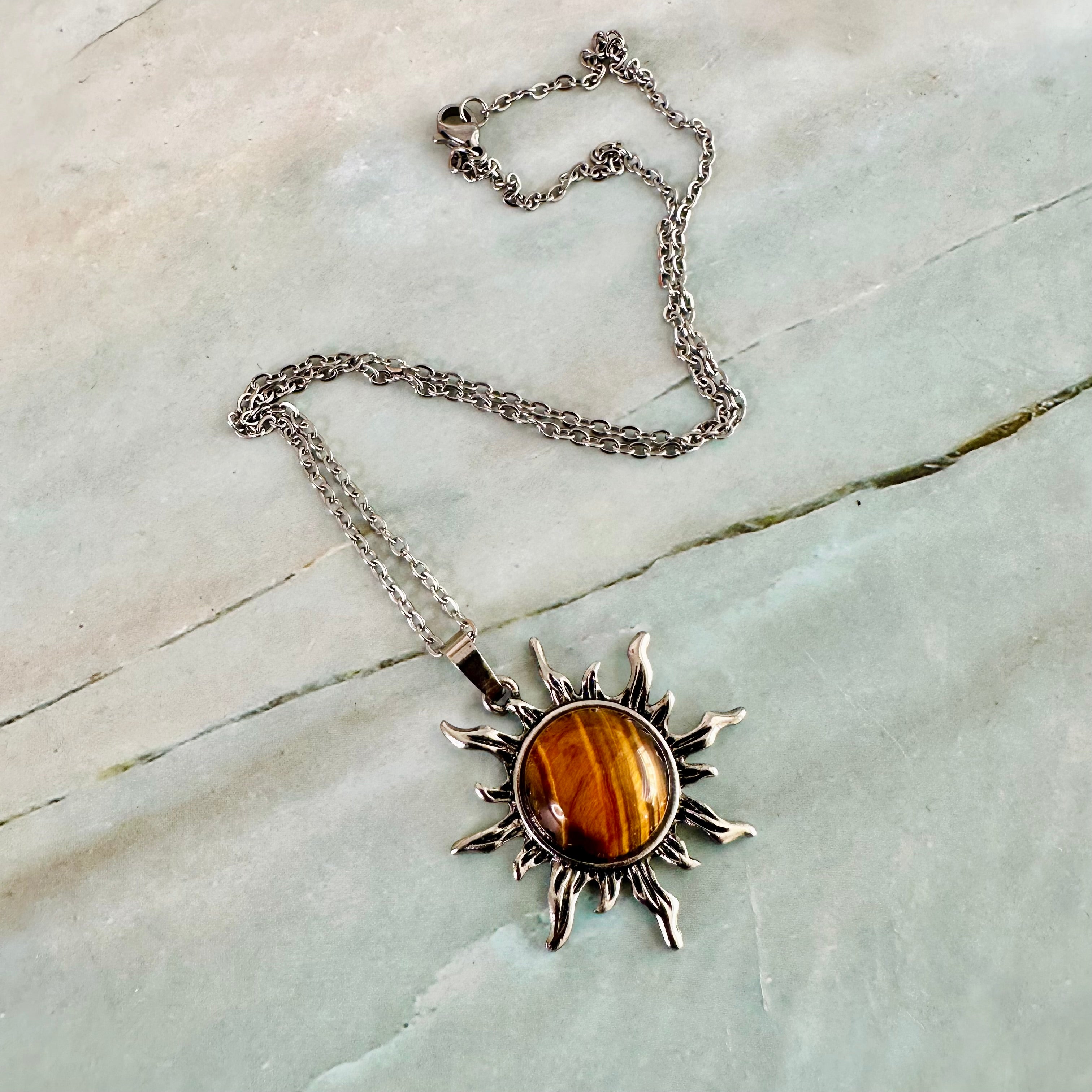 Sunburst Stone Necklace