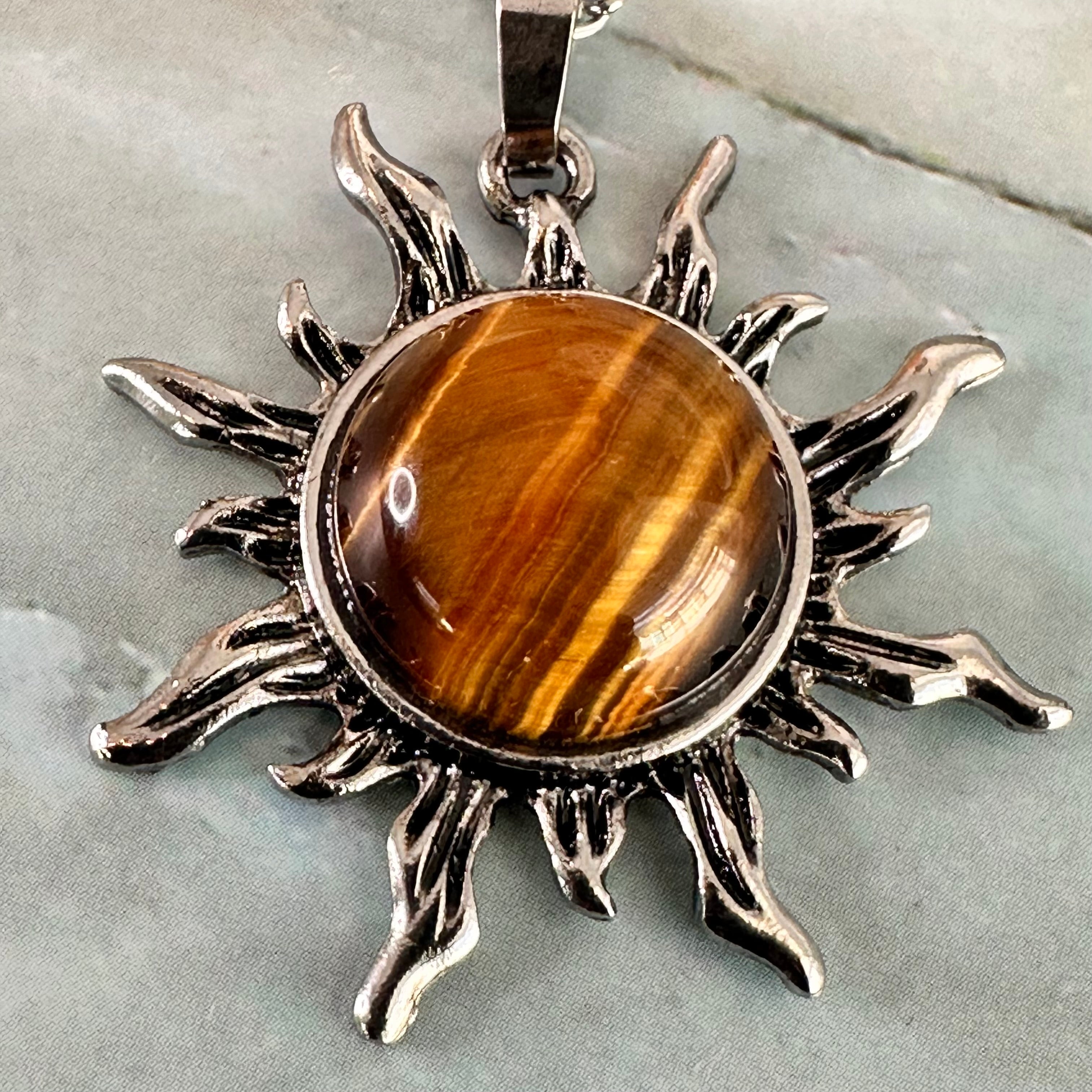 Sunburst Stone Necklace