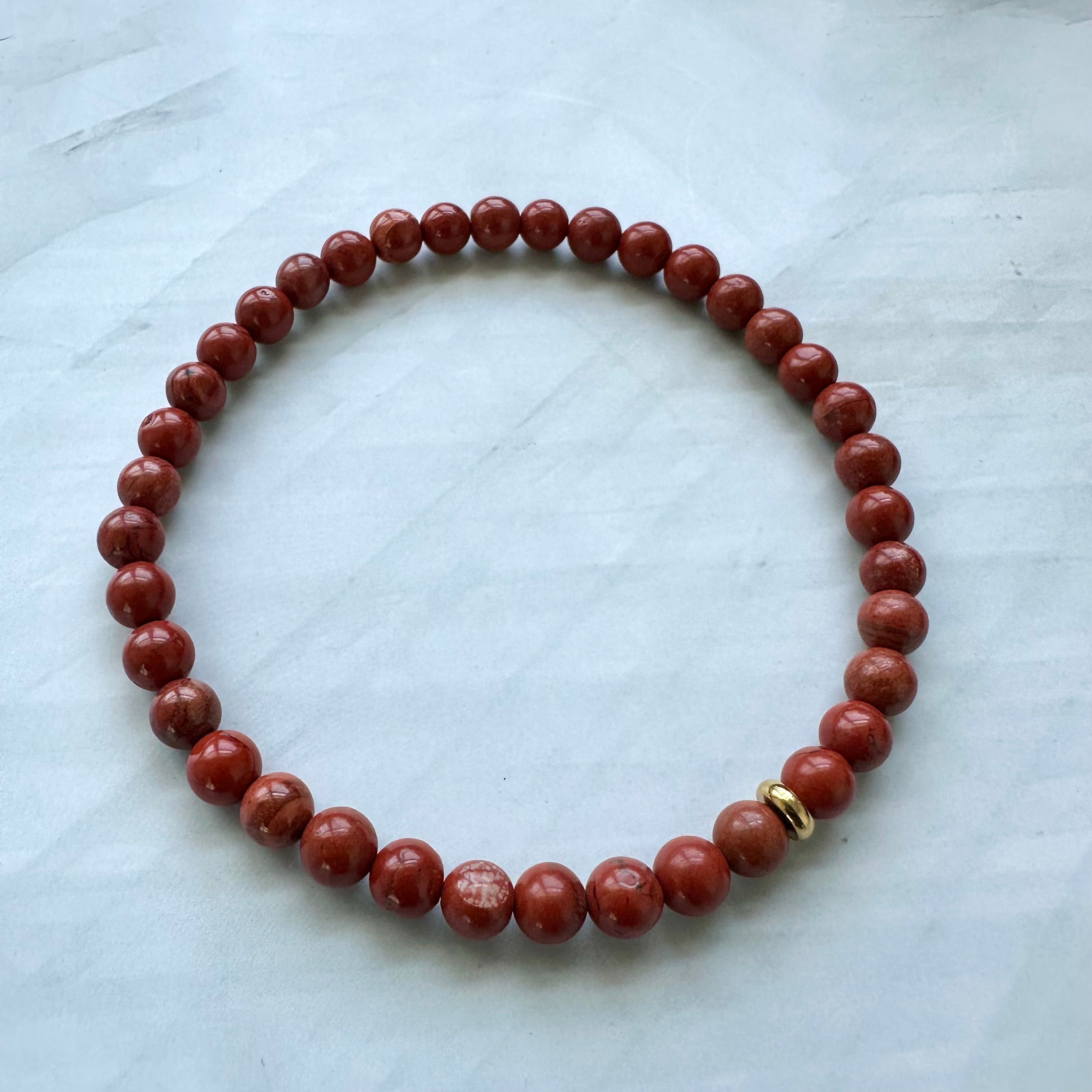 Red Jasper Anklet