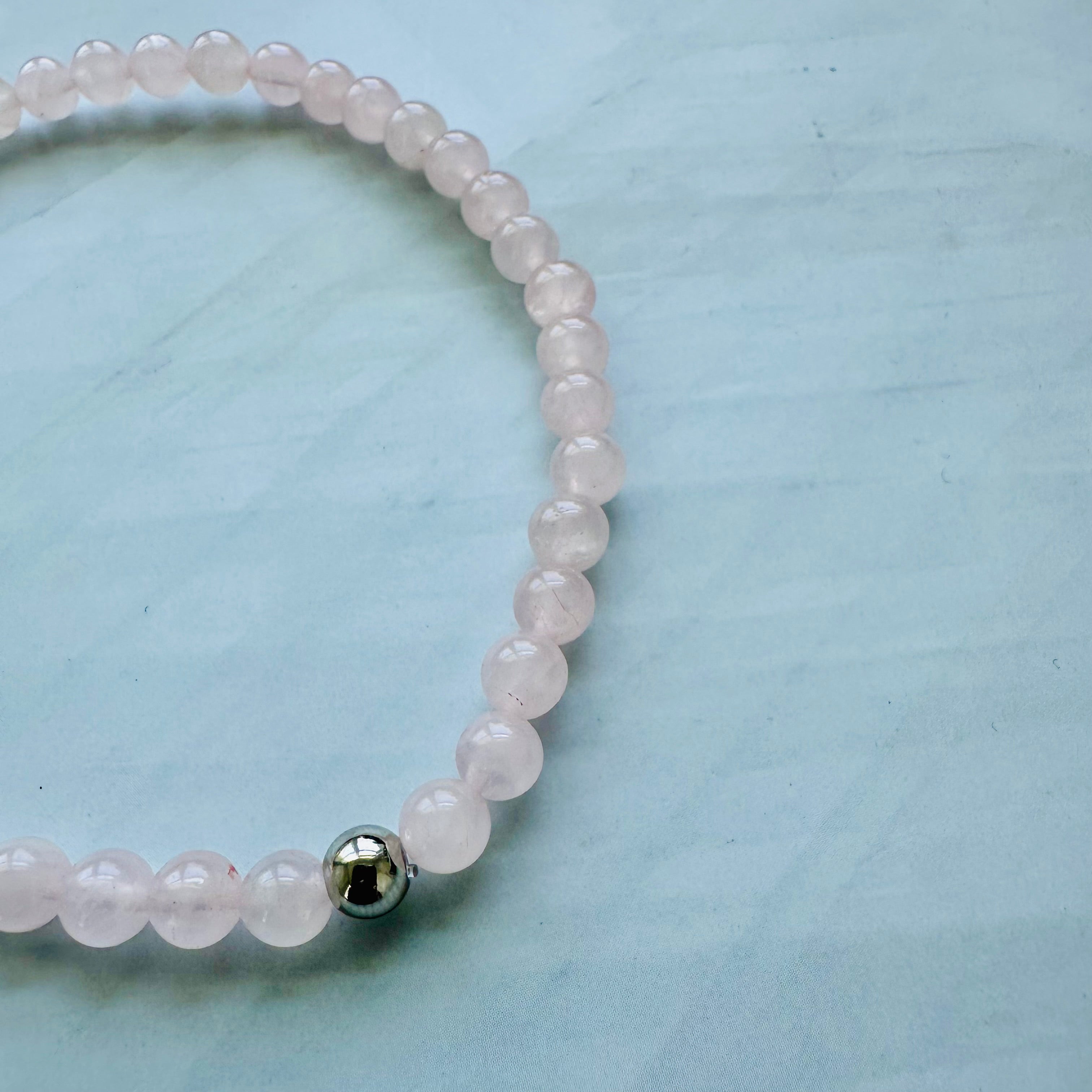 Rose Quartz Anklet