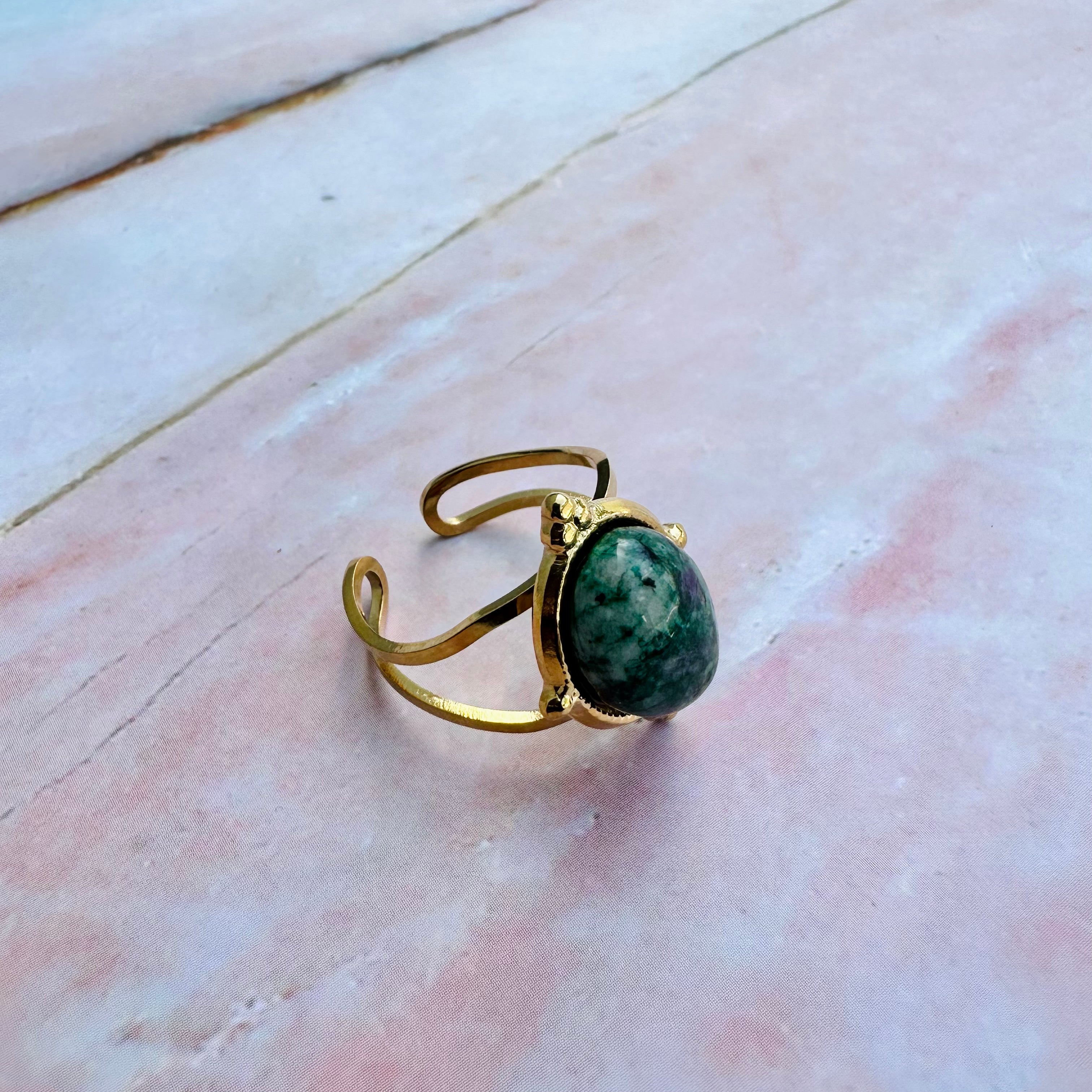 Ruby Zoisite Ring