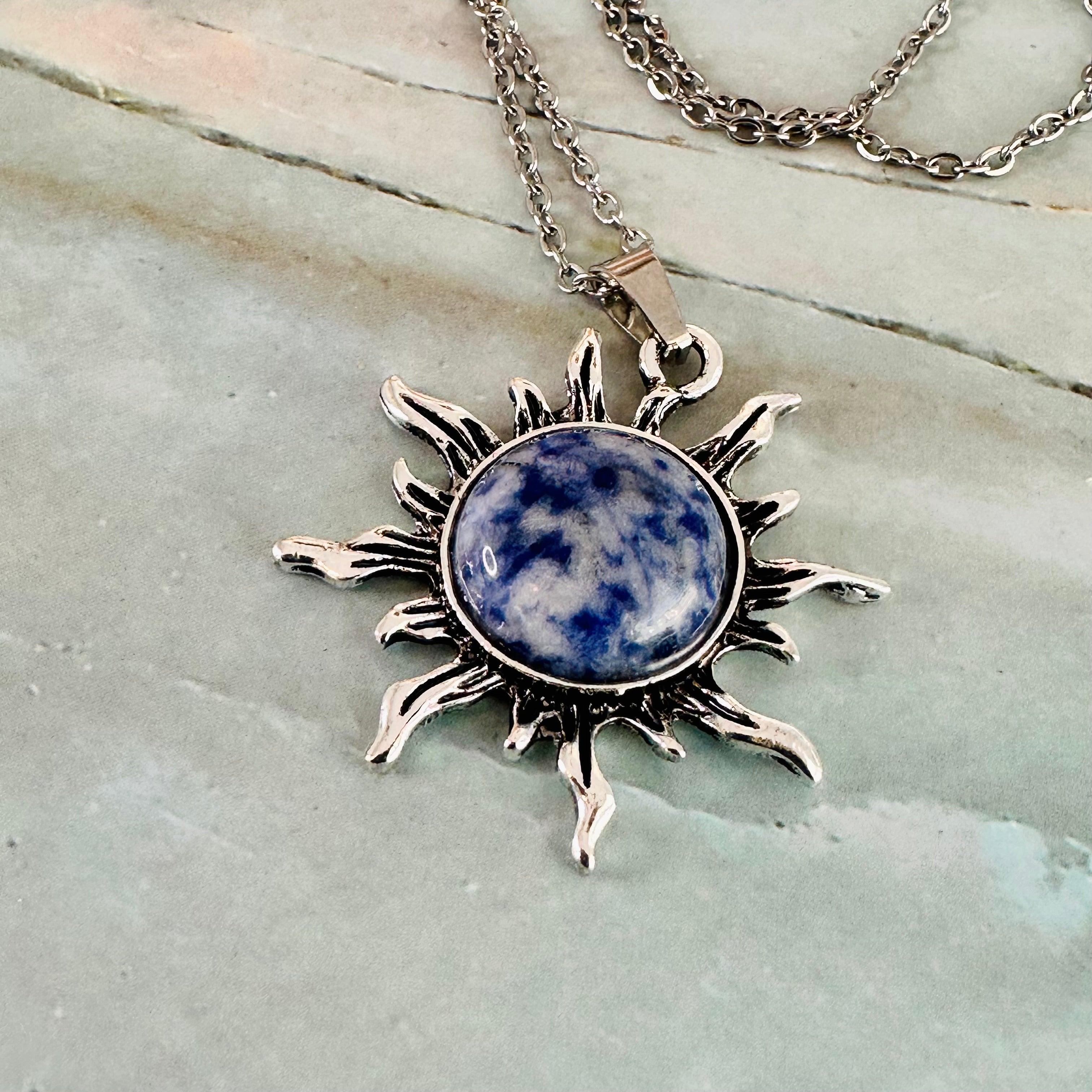 Sunburst Stone Necklace