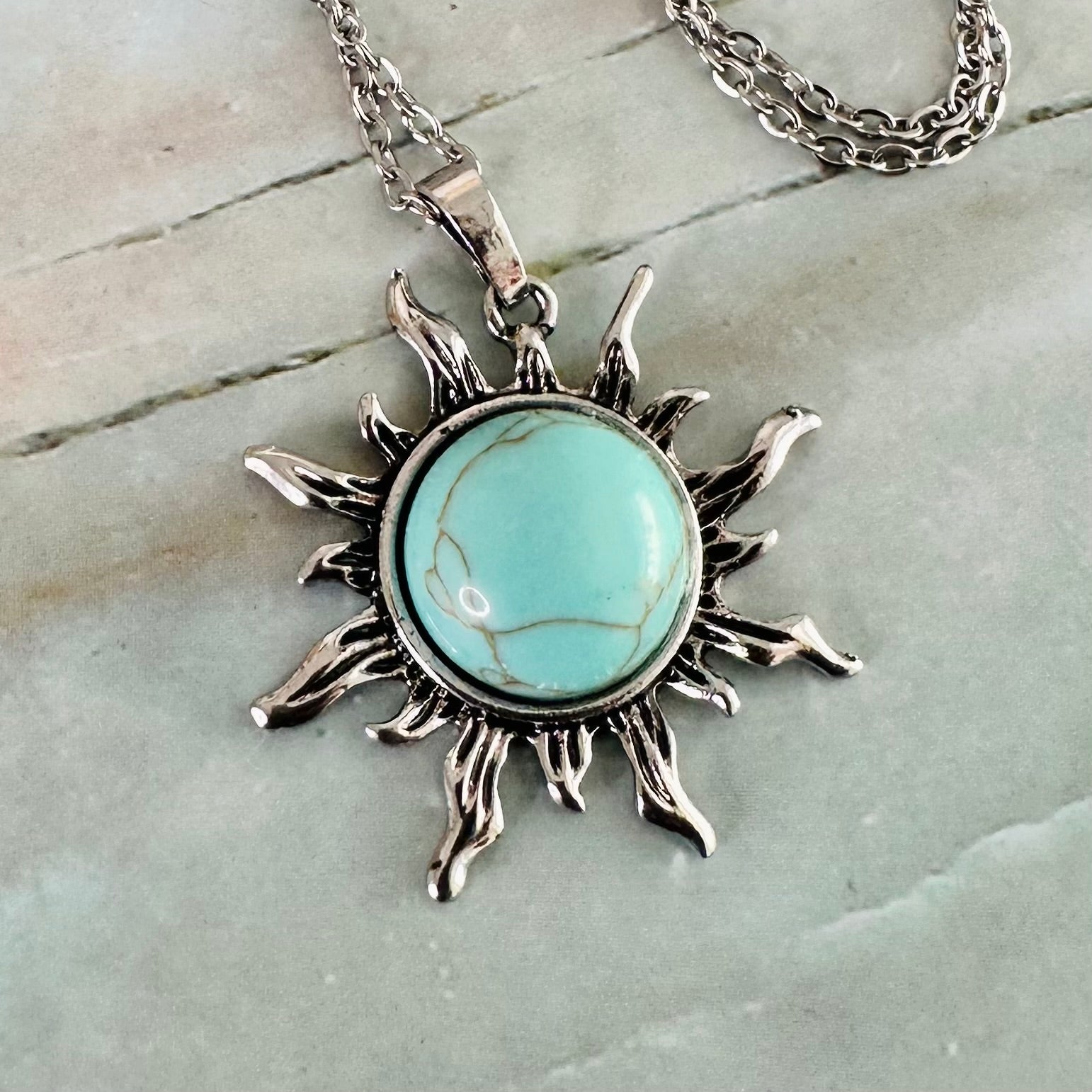 Sunburst Stone Necklace
