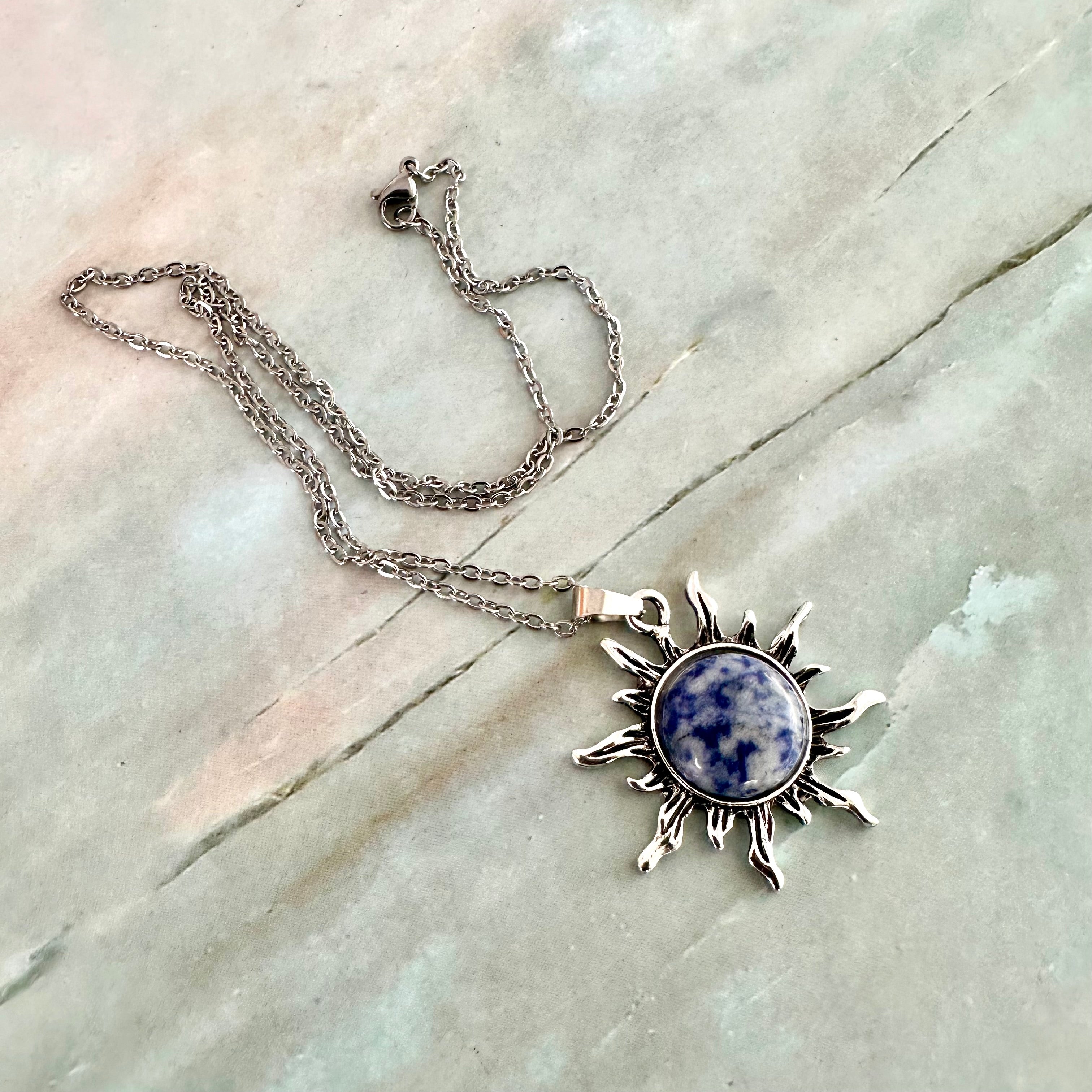 Sunburst Stone Necklace