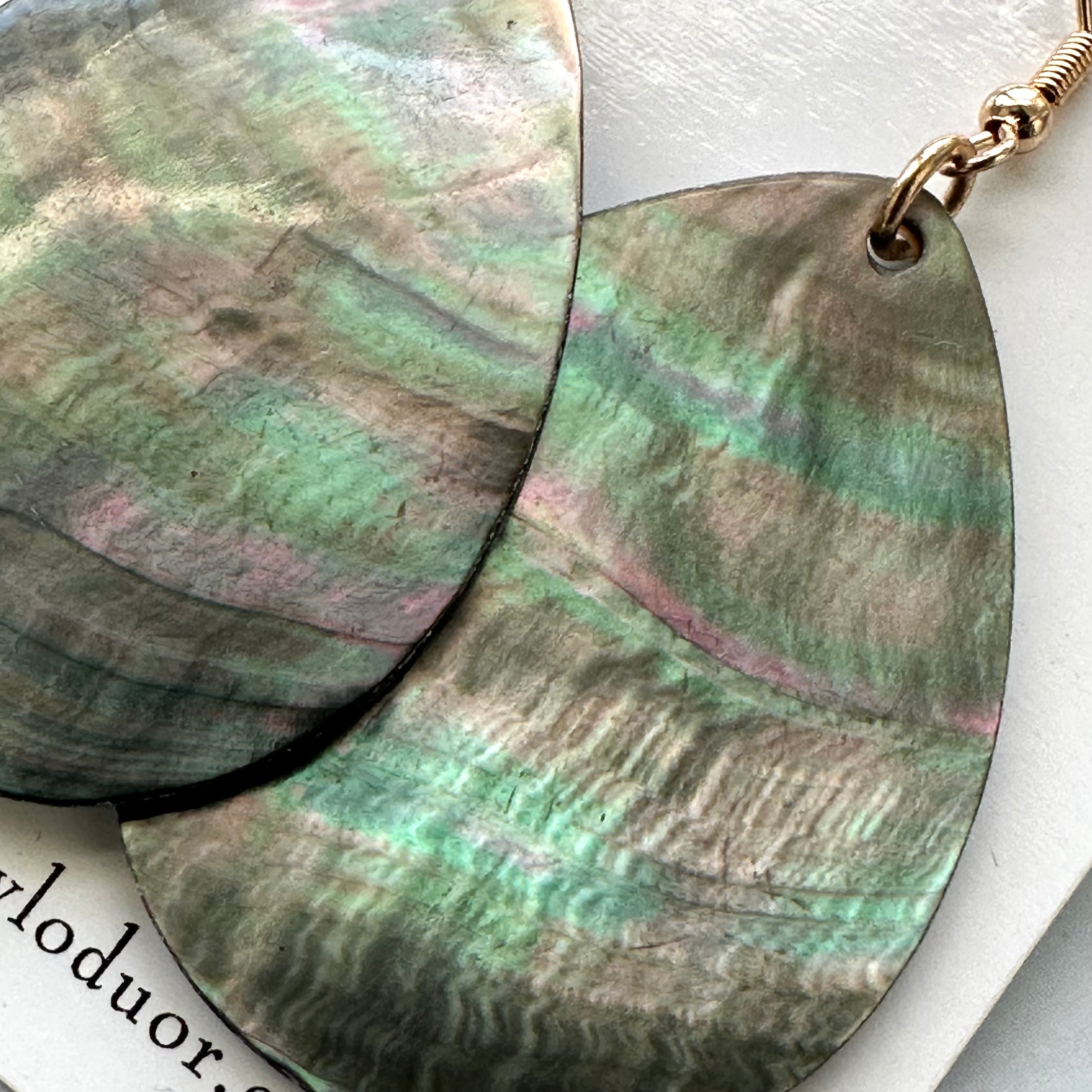 Teardrop Shell Earrings