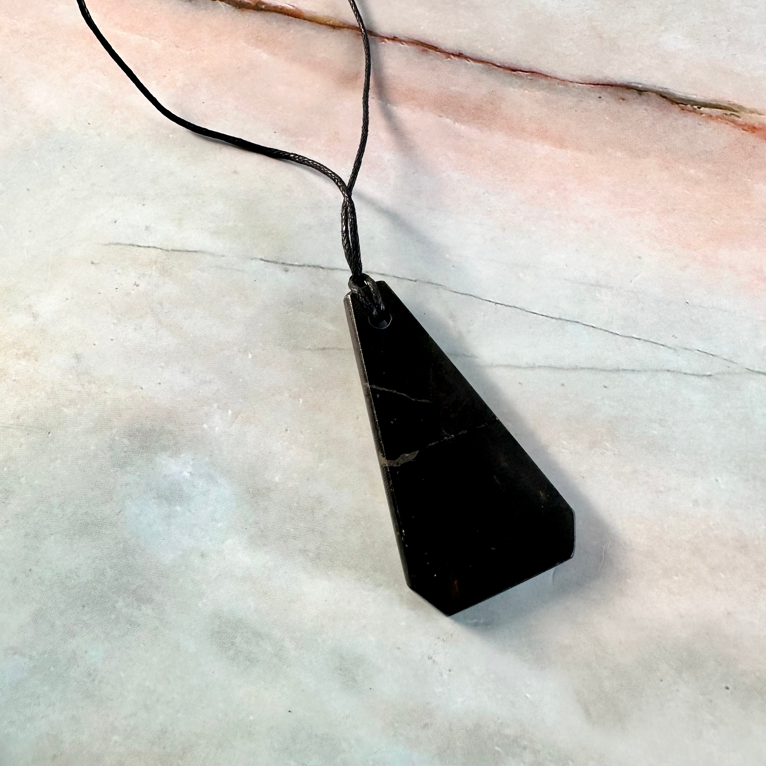 Shungite Rhombus Pendant