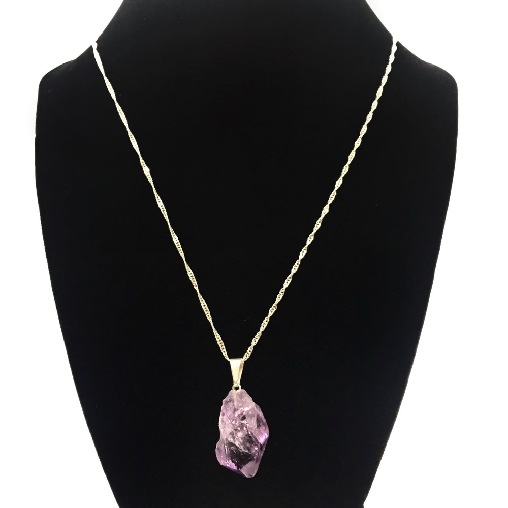 Rough Amethyst Necklace