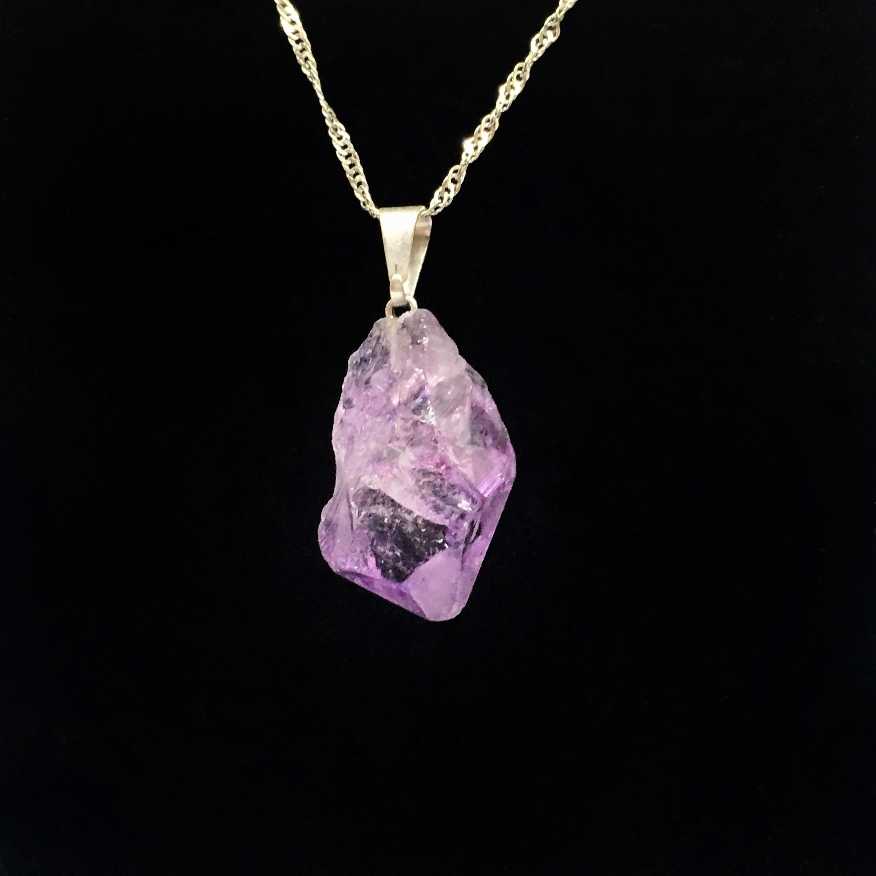 Rough Amethyst Necklace
