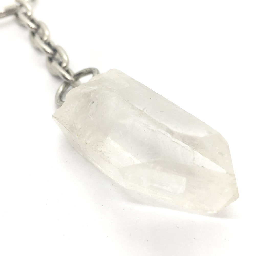 Clear Quartz Keychain