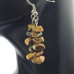 Tiger's Eye Chip Earrings