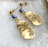 Turkish Eye Visage Earrings
