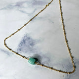 Amazonite Drop Necklace