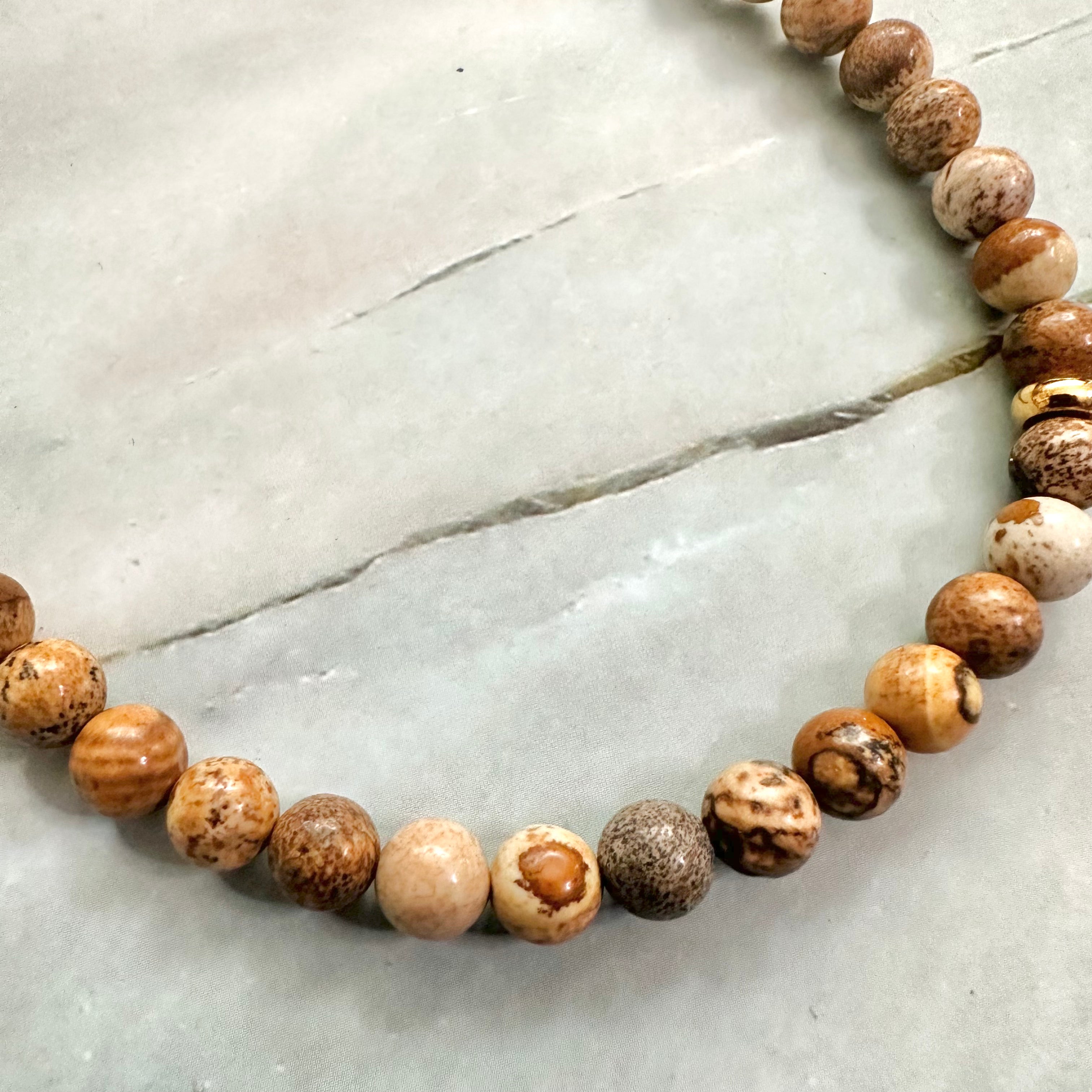 Picture Jasper Anklet
