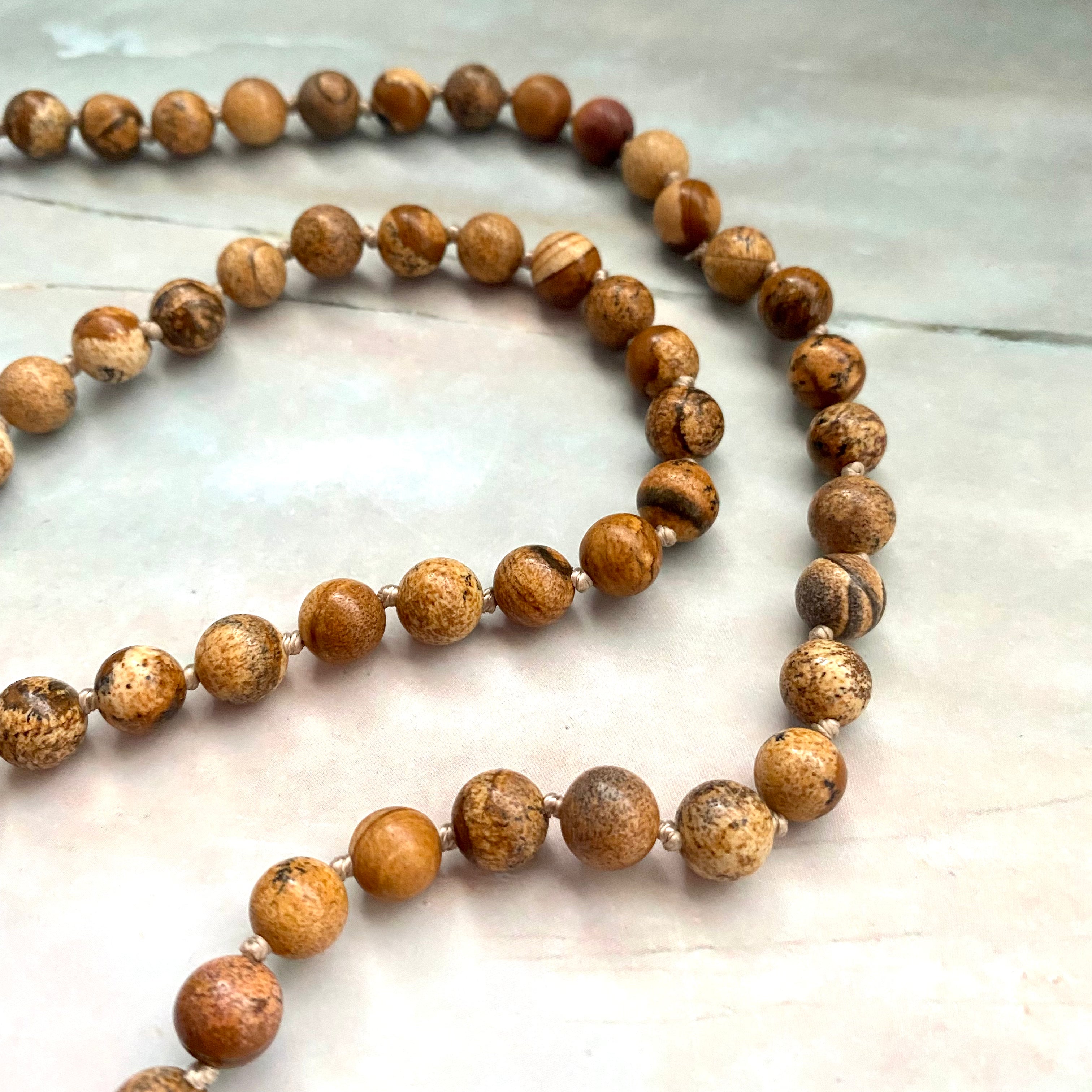 Picture Jasper Knot Necklace