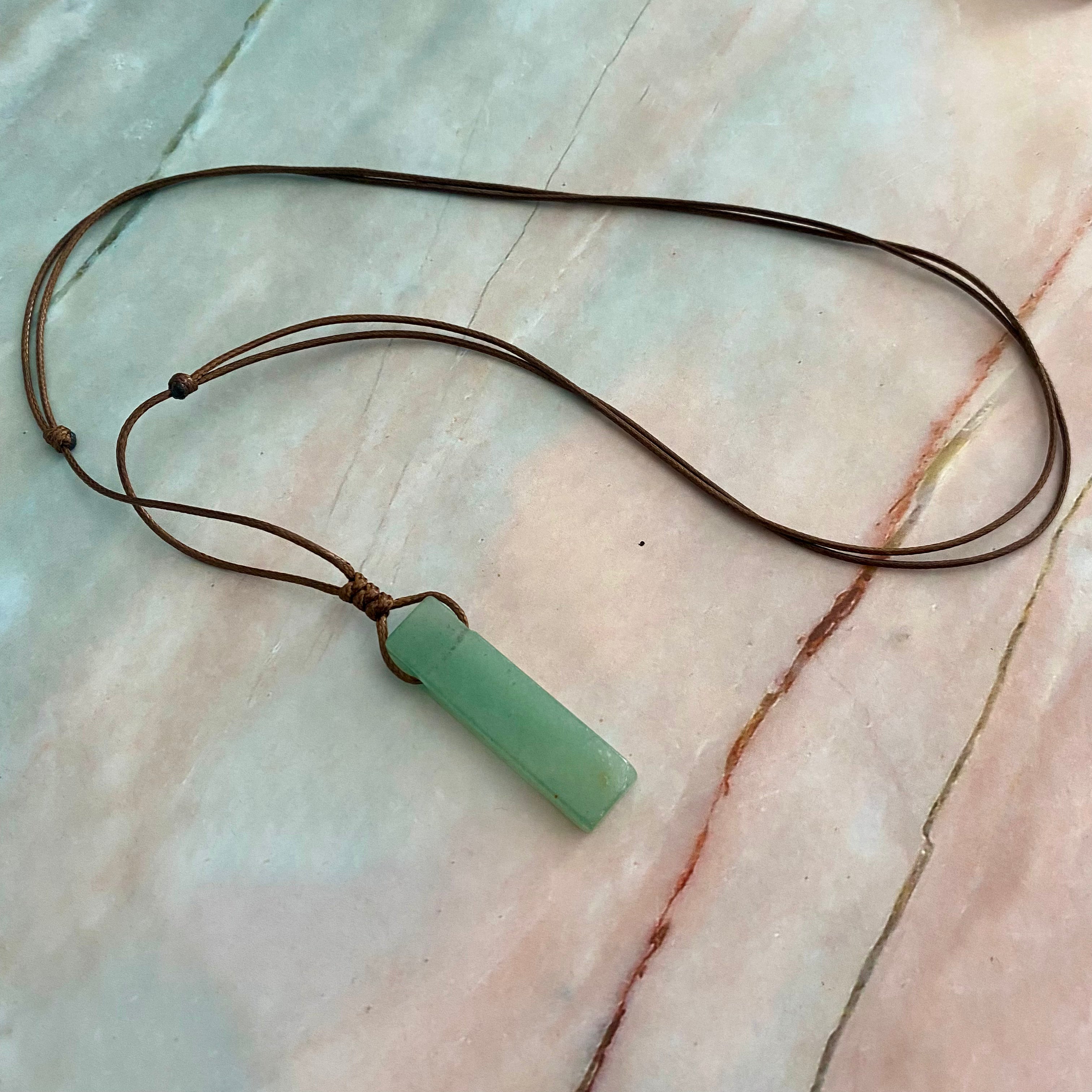 Aventurine Rope Necklace