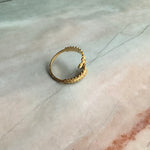 Overlap Leaf Ring