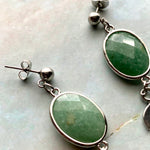 Aventurine Visage Earrings
