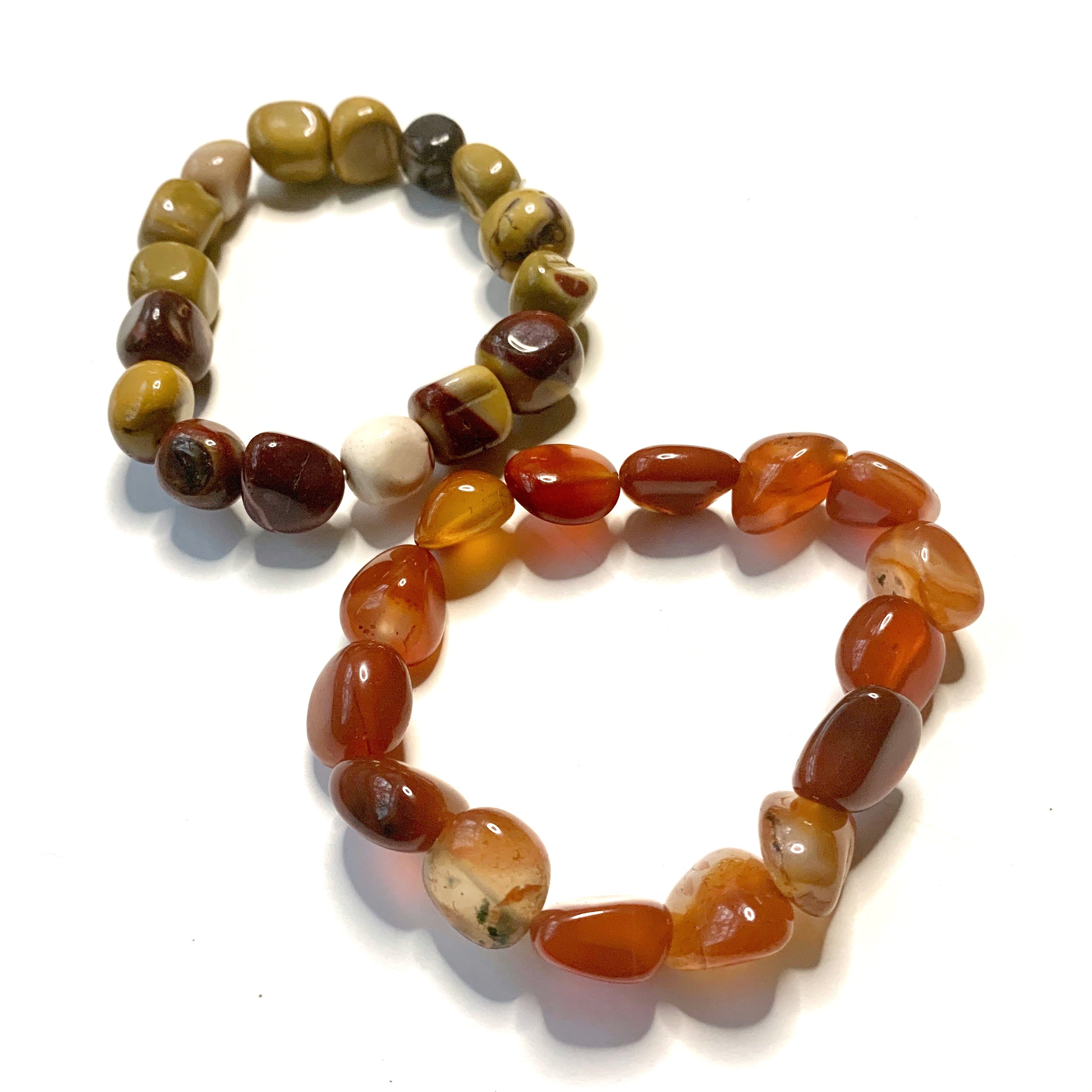 Combo: Carnelian+Mookaite Jasper