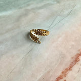 Overlap Leaf Ring