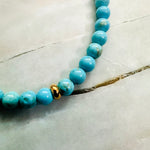 Turquoise Howlite Anklet