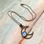 Stone Moon Necklace