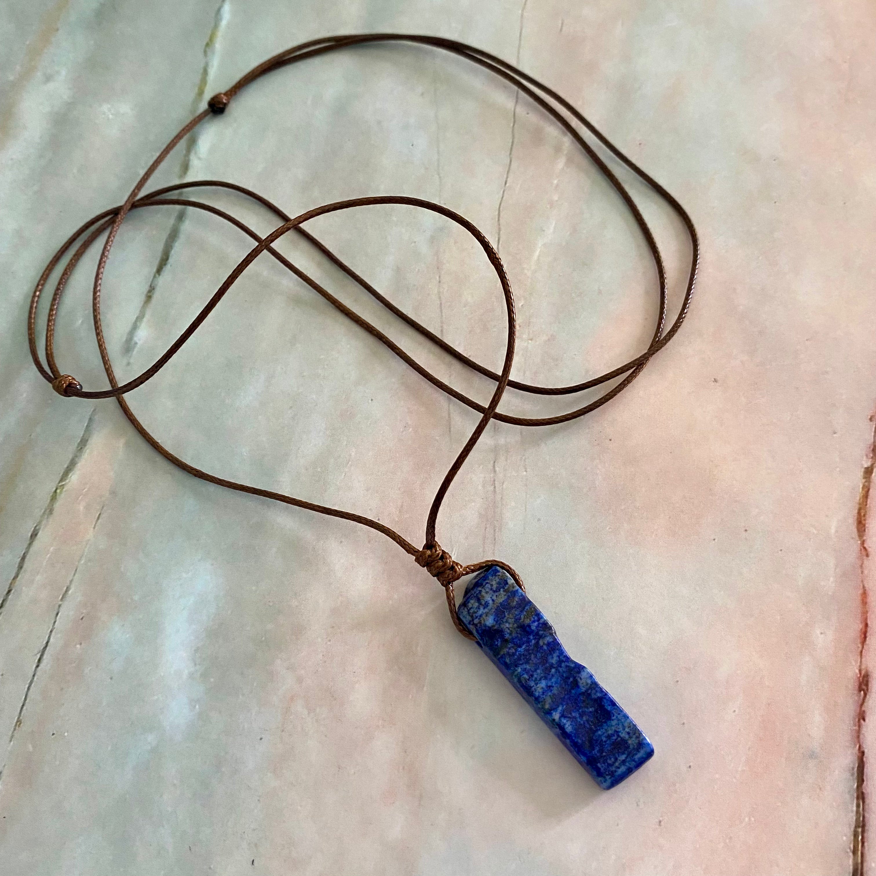 Lapis Rope Necklace
