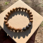 Wooden Earth Bracelet