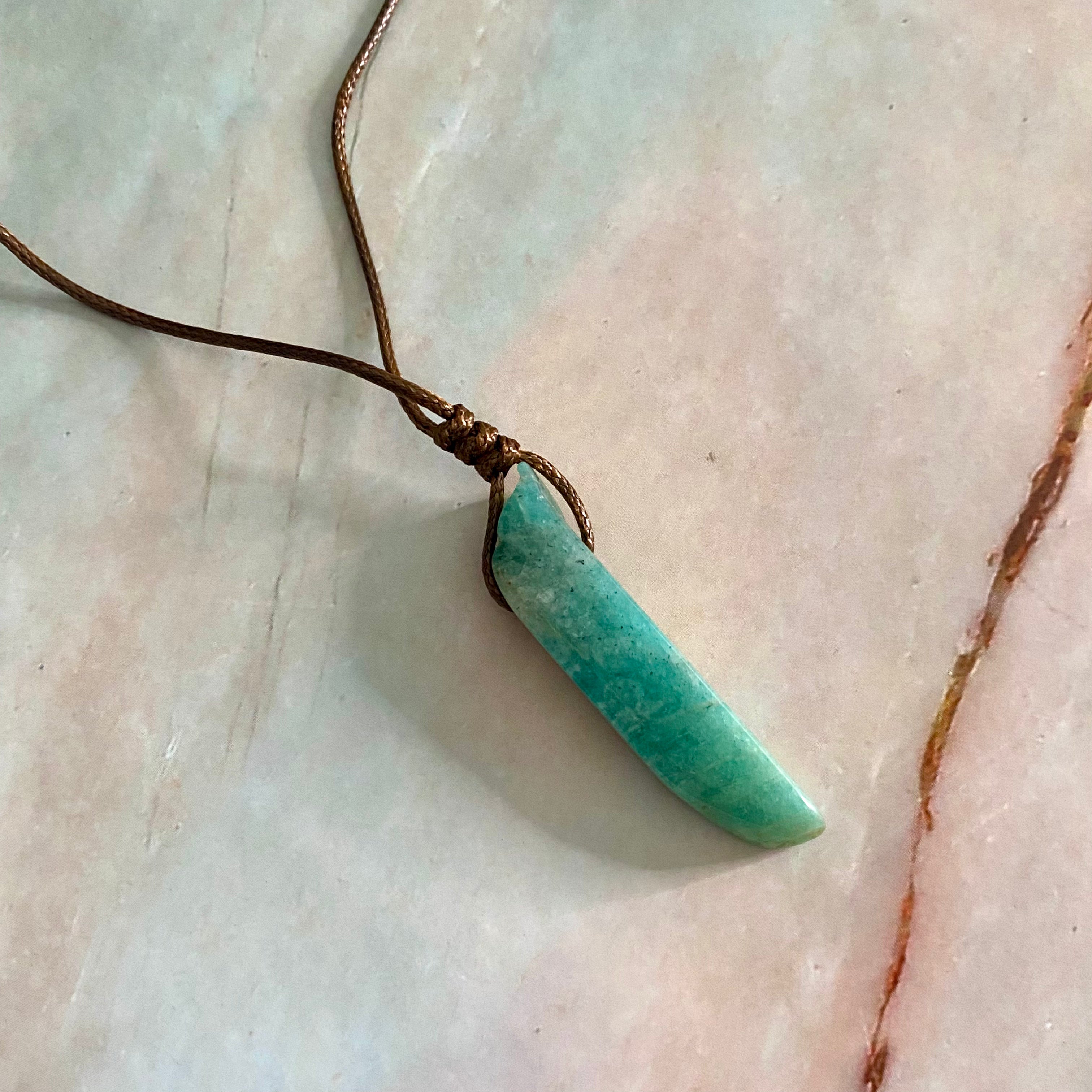 Amazonite Rope Necklace