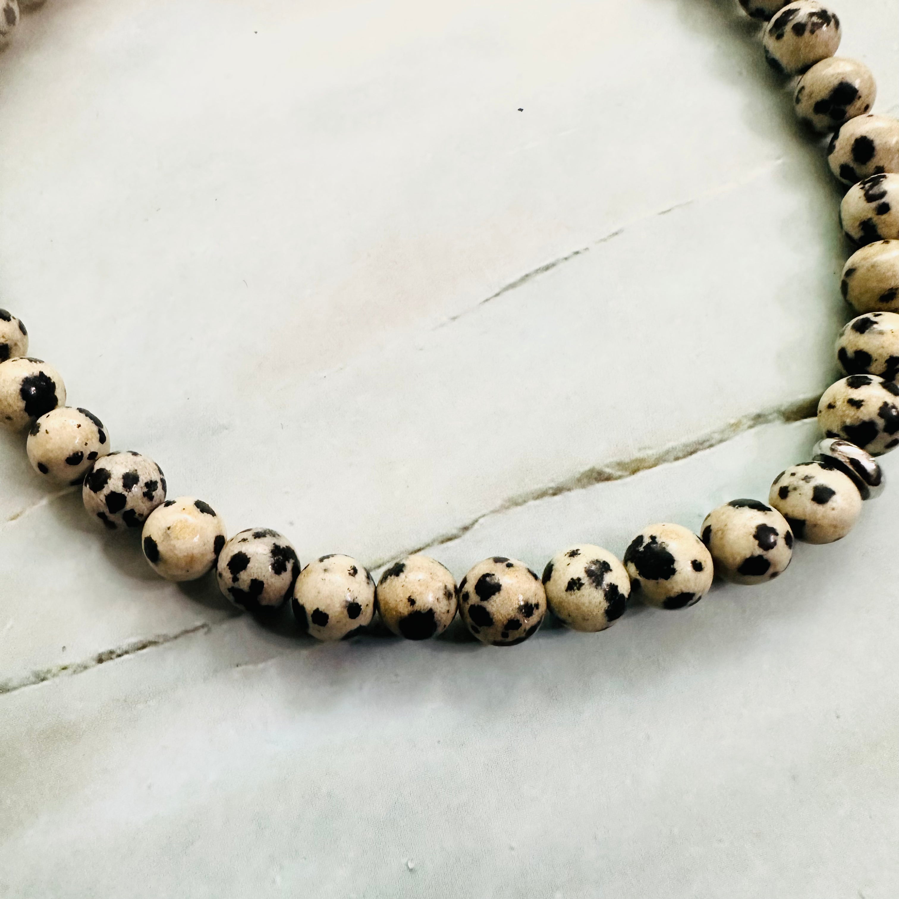 Dalmatian Jasper Anklet