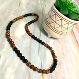 Wooden Earth Necklace