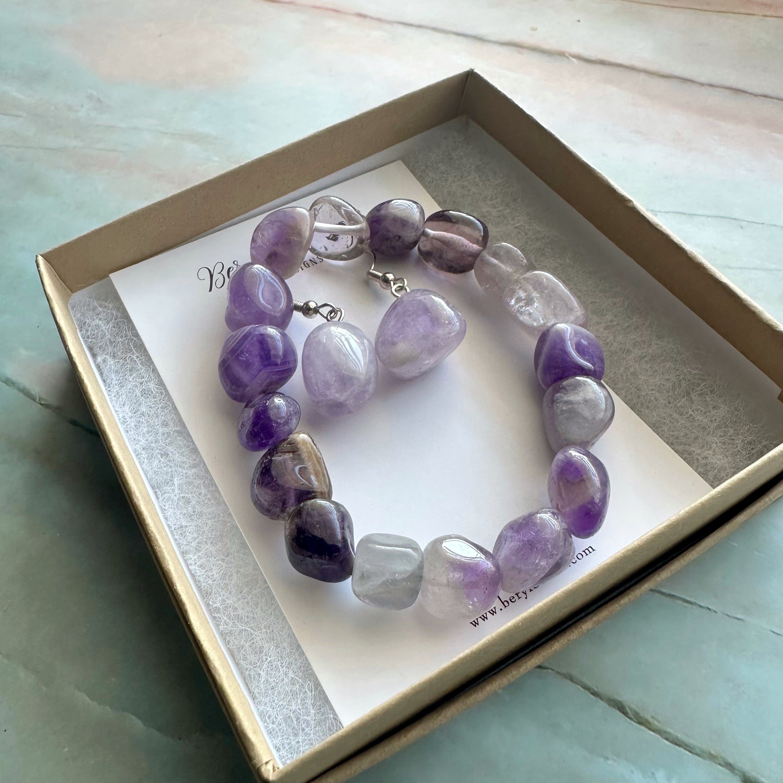 Tumbled Amethyst Set