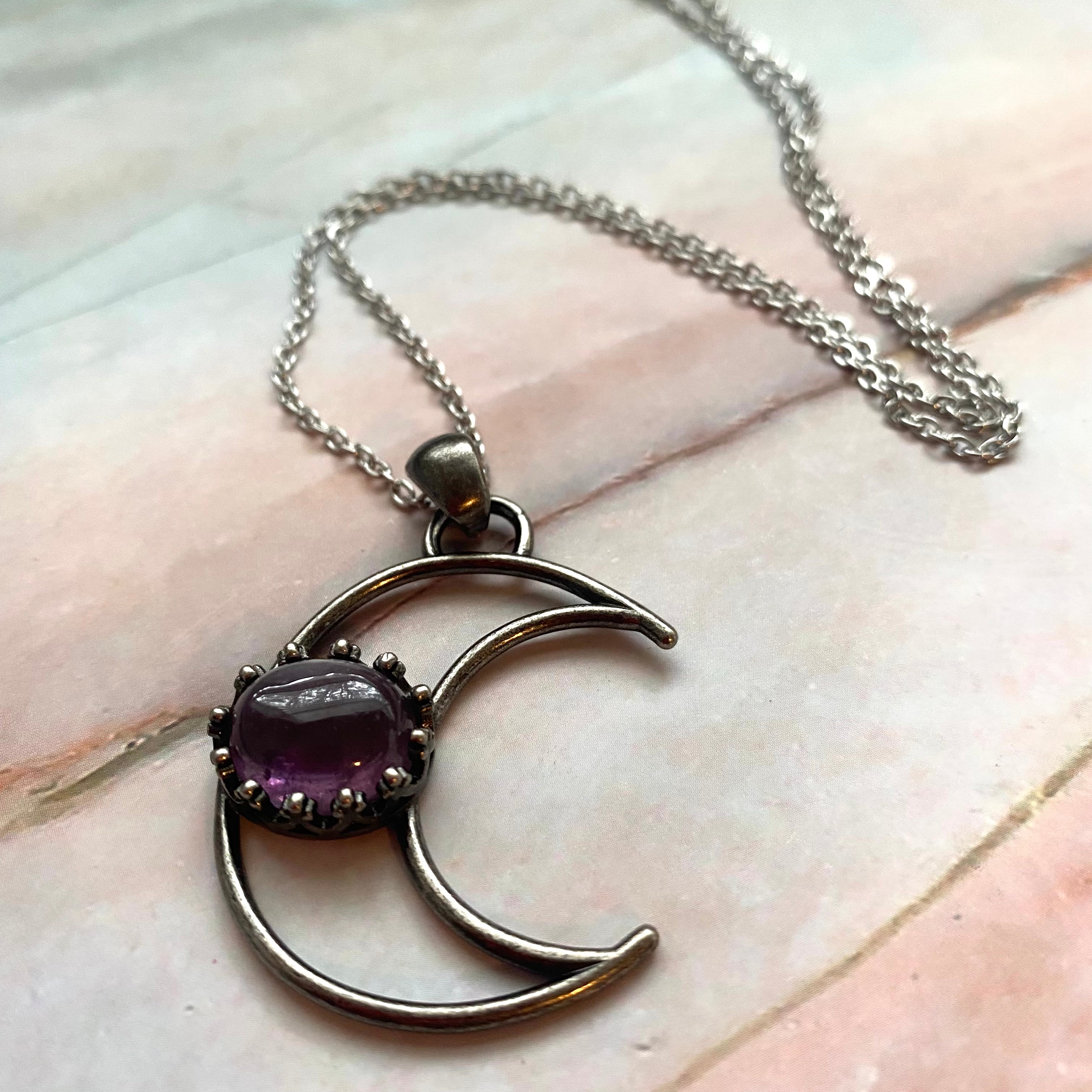 Stone Moon Necklace