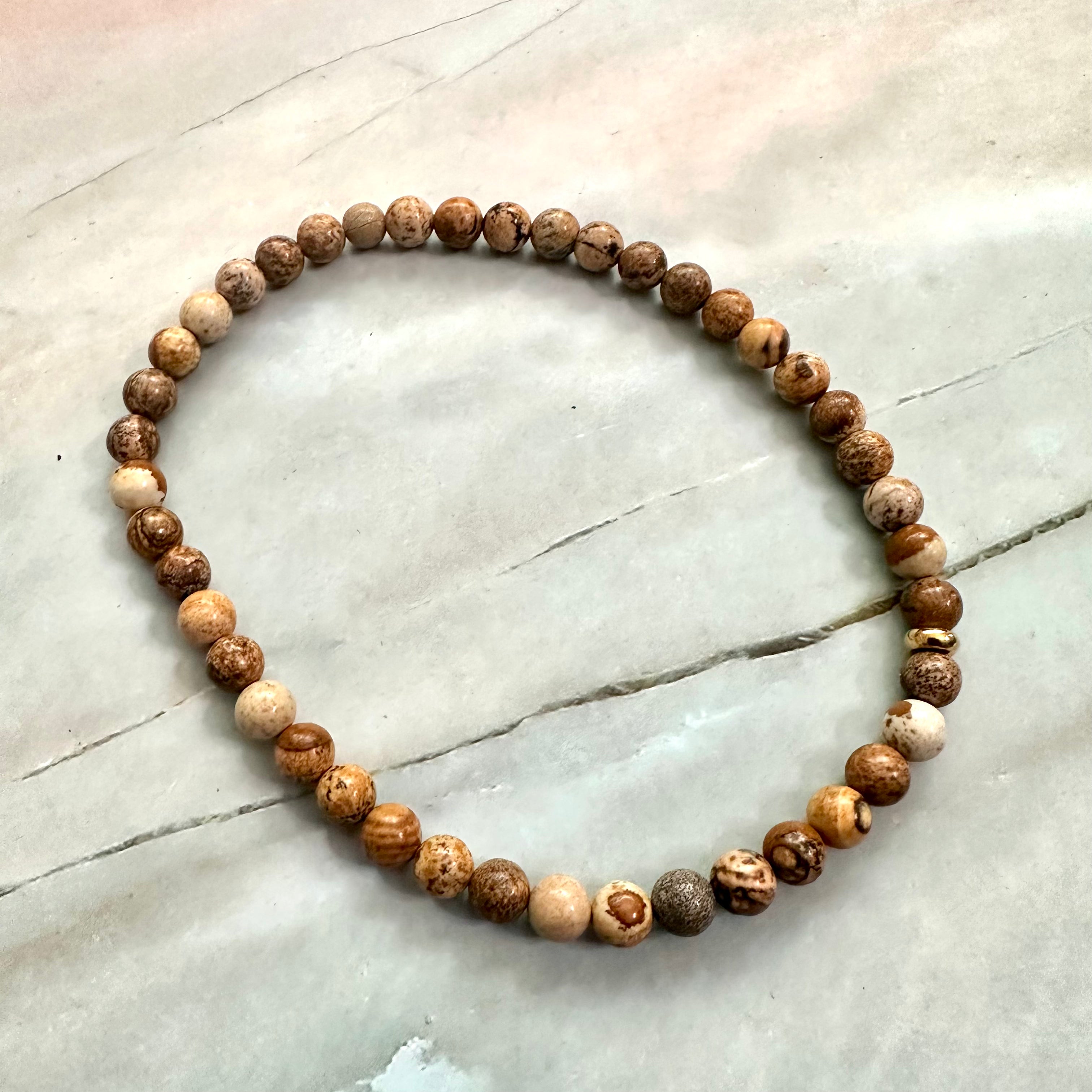 Picture Jasper Anklet