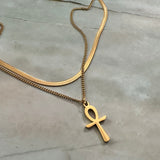 Ankh Layered Necklace