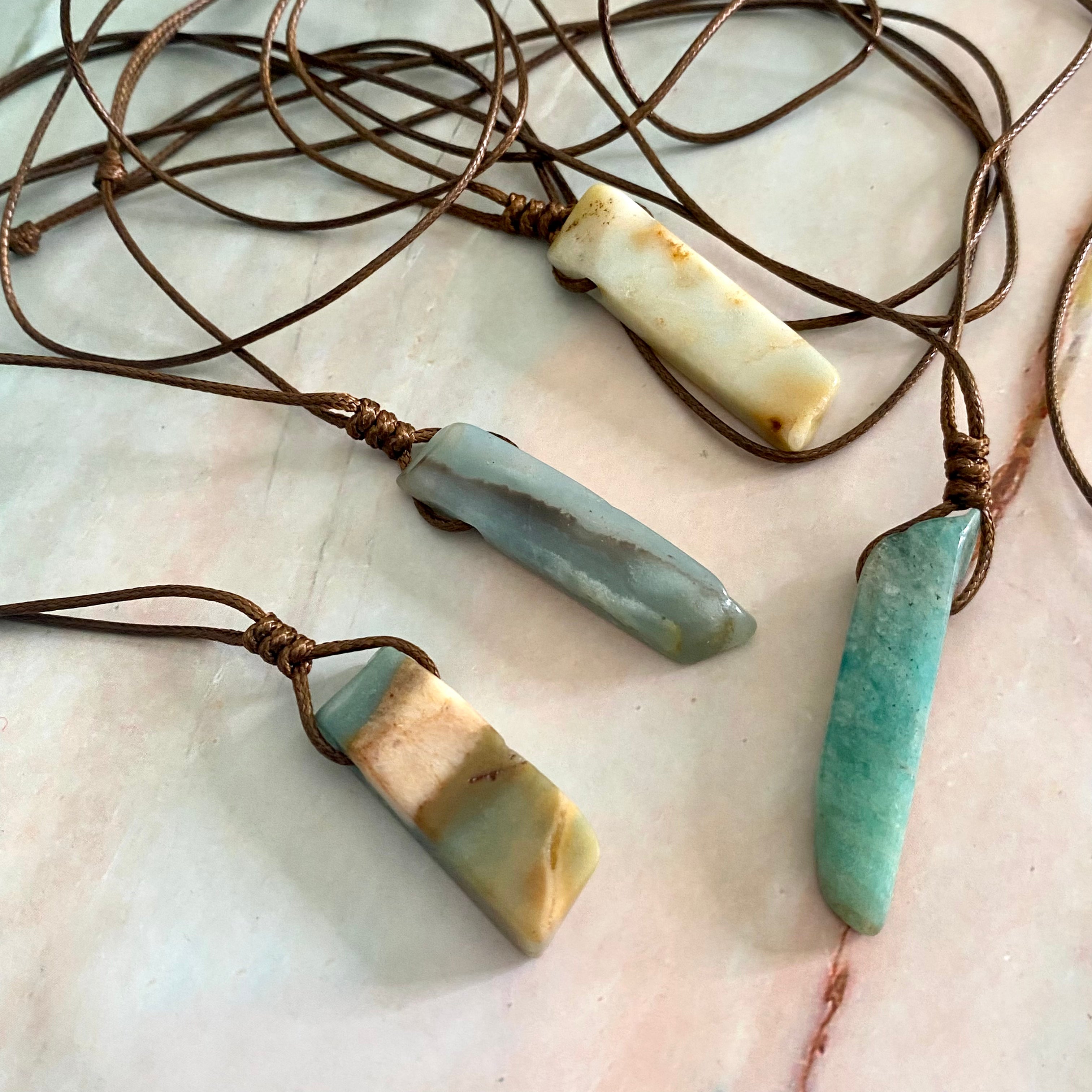 Amazonite Rope Necklace