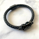 Skull Leather Bracelet