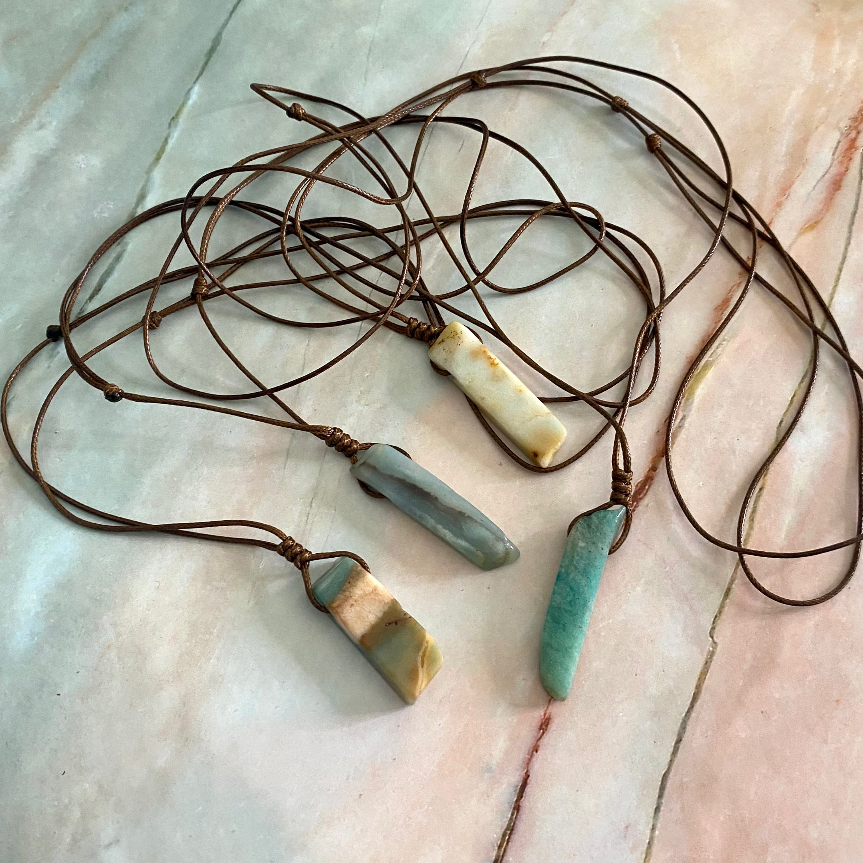 Amazonite Rope Necklace