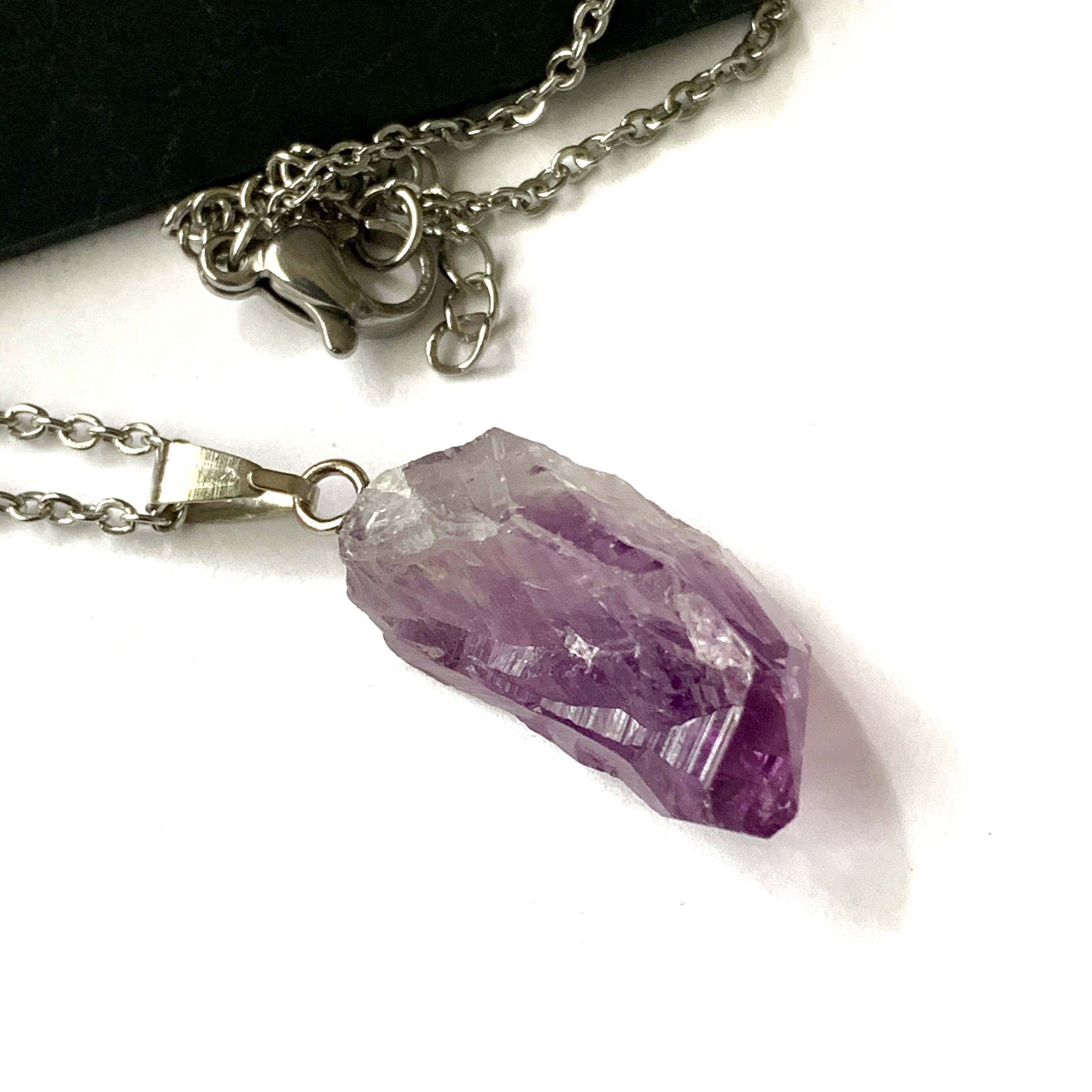 Rough Amethyst Necklace