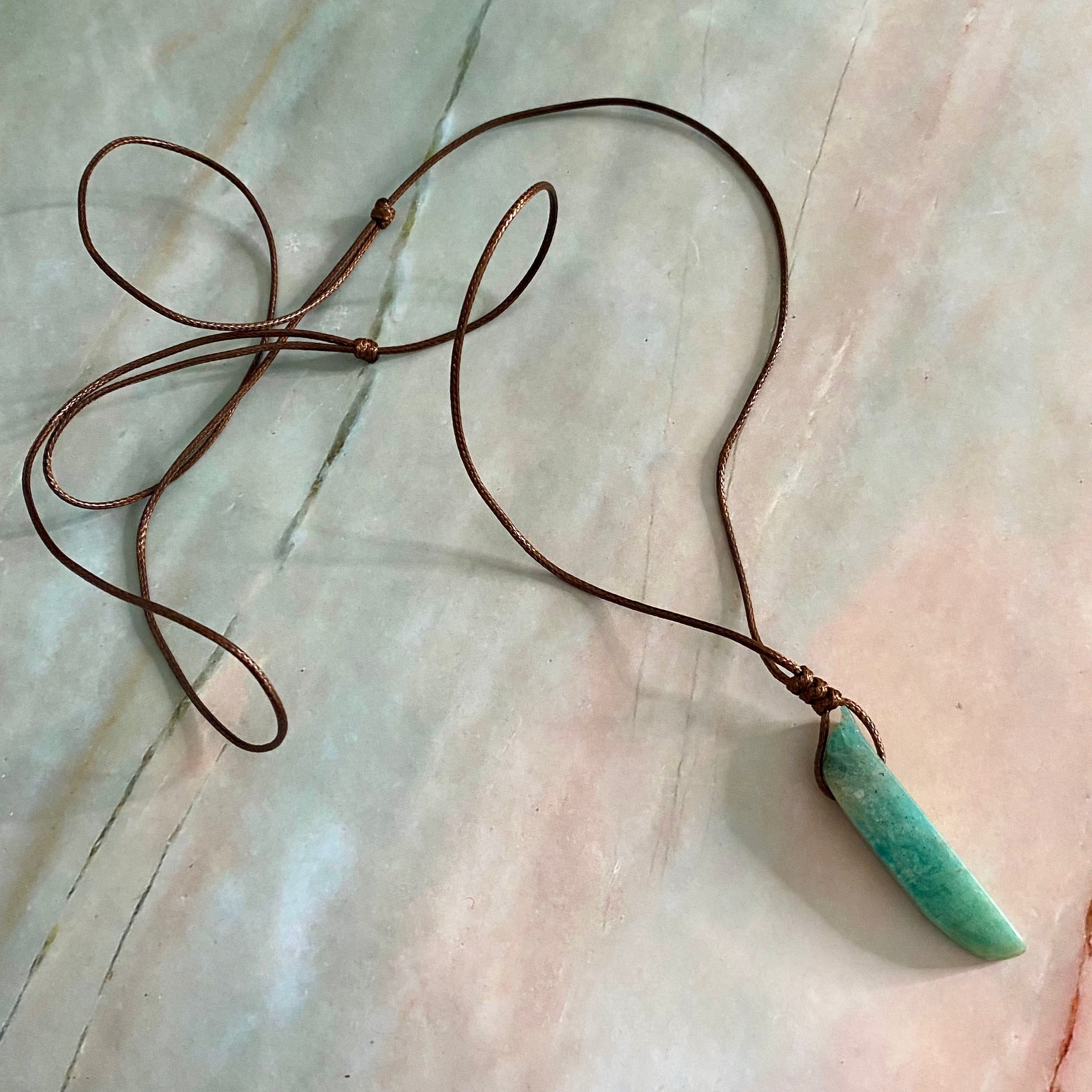 Amazonite Rope Necklace